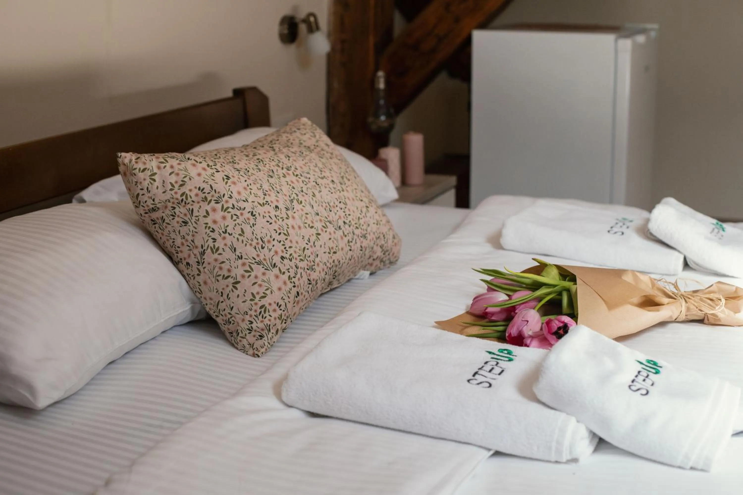 Bed in Step to Kotor bay Guesthouse