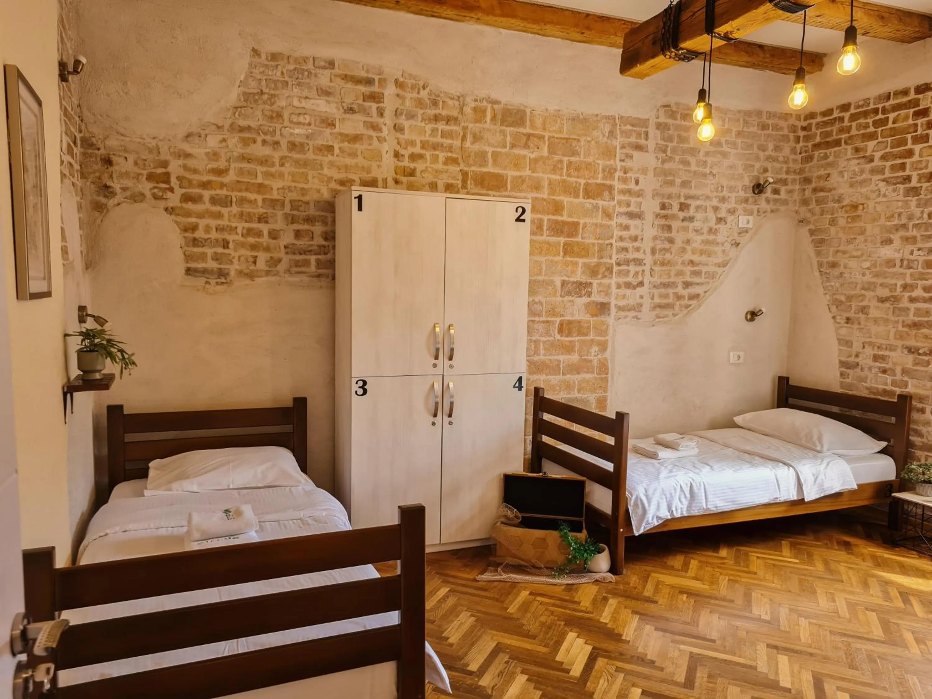 Bed in Step to Kotor bay Guesthouse