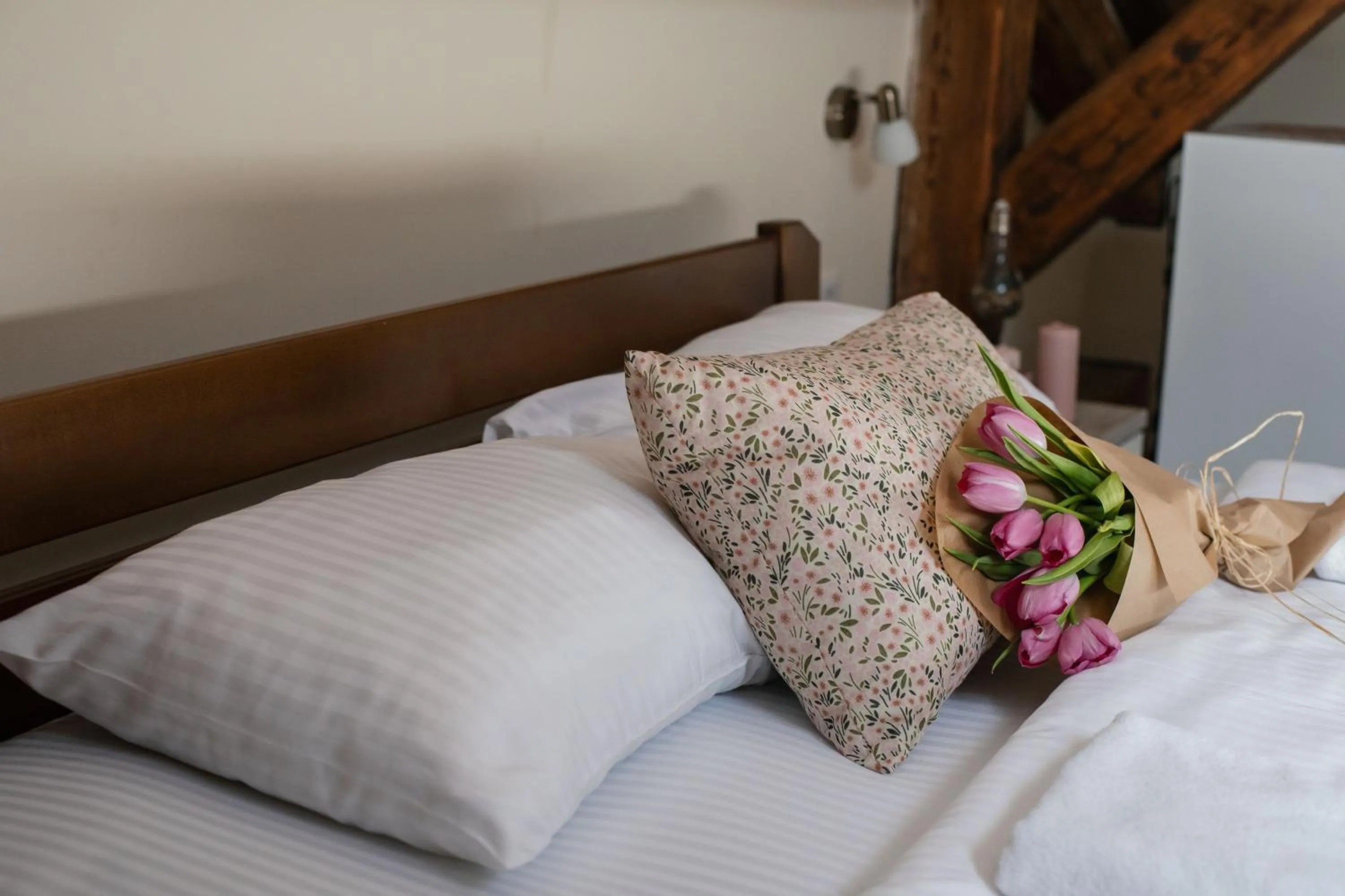 Bed in Step to Kotor bay Guesthouse