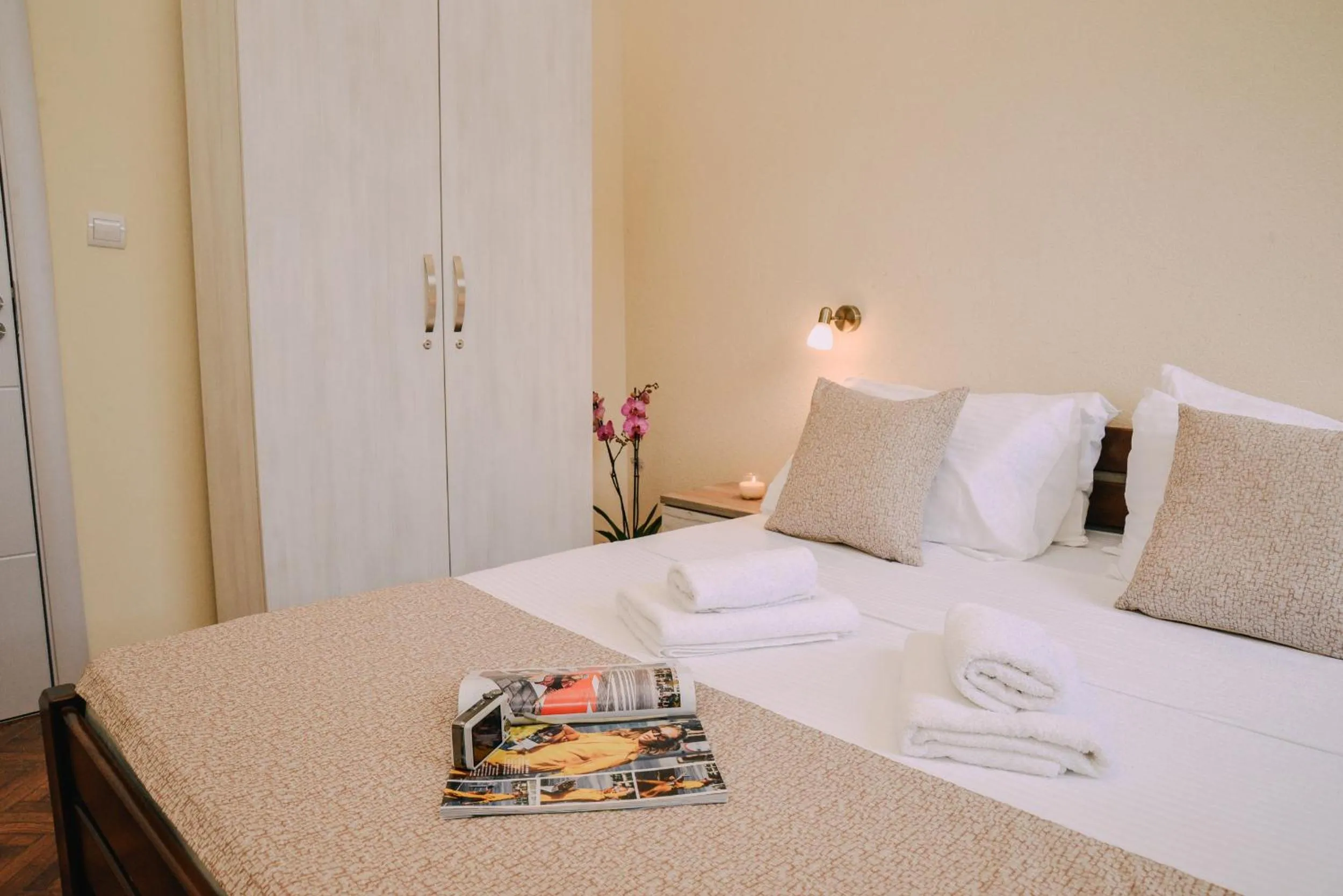 Bed in Step to Kotor bay Guesthouse