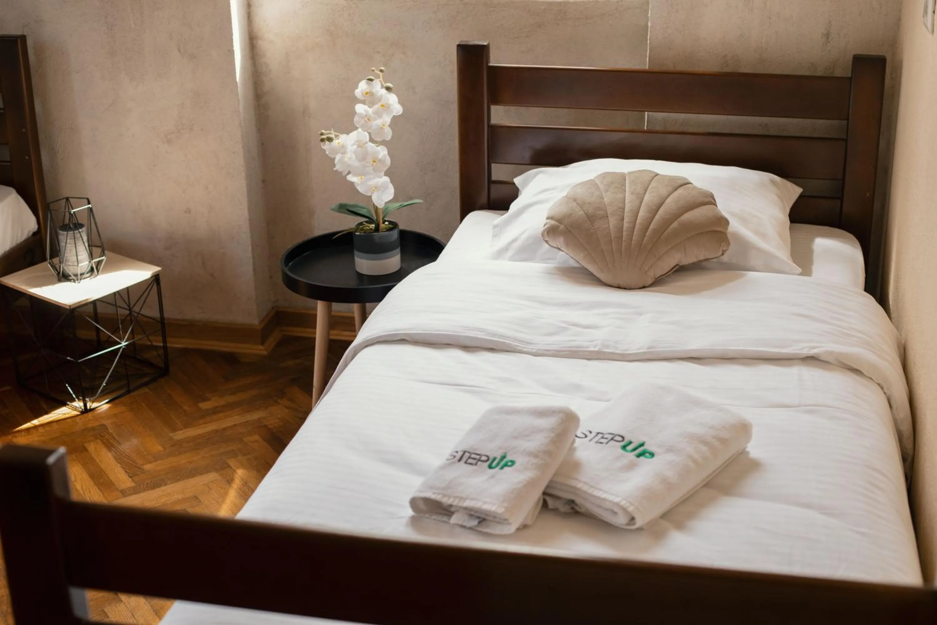 Bed in Step to Kotor bay Guesthouse