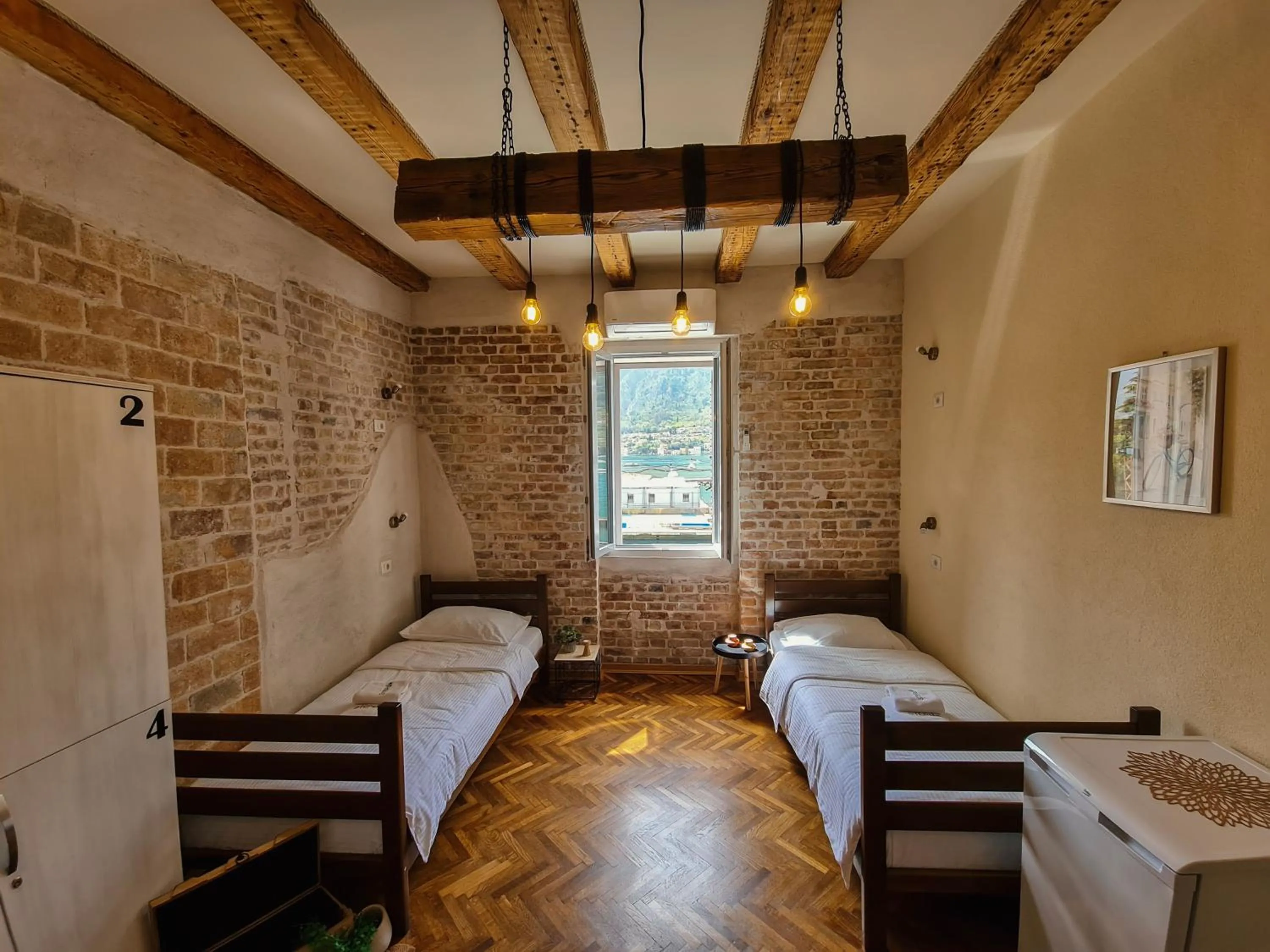 Photo of the whole room, Bed in Step to Kotor bay Guesthouse