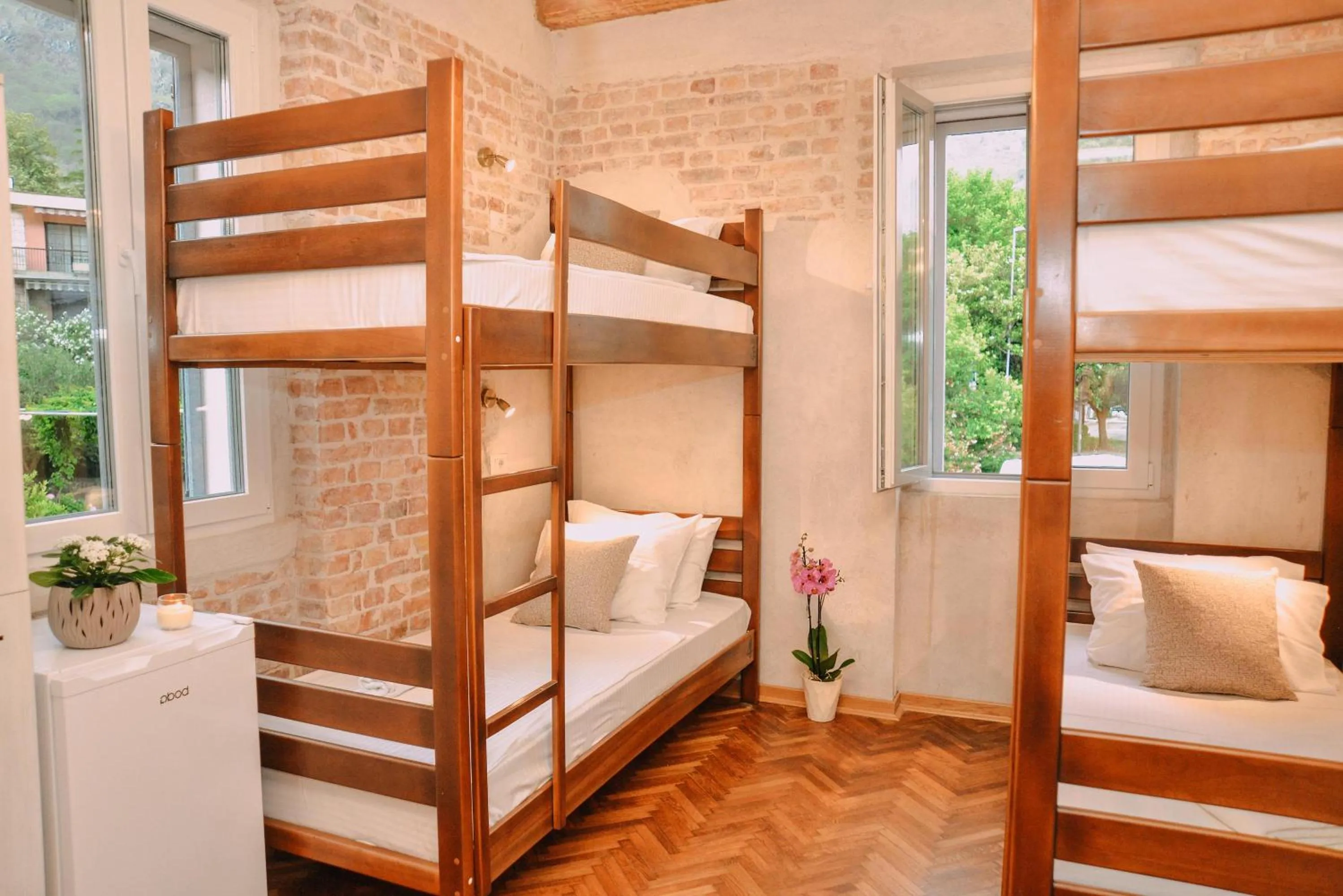 Bed in Step to Kotor bay Guesthouse