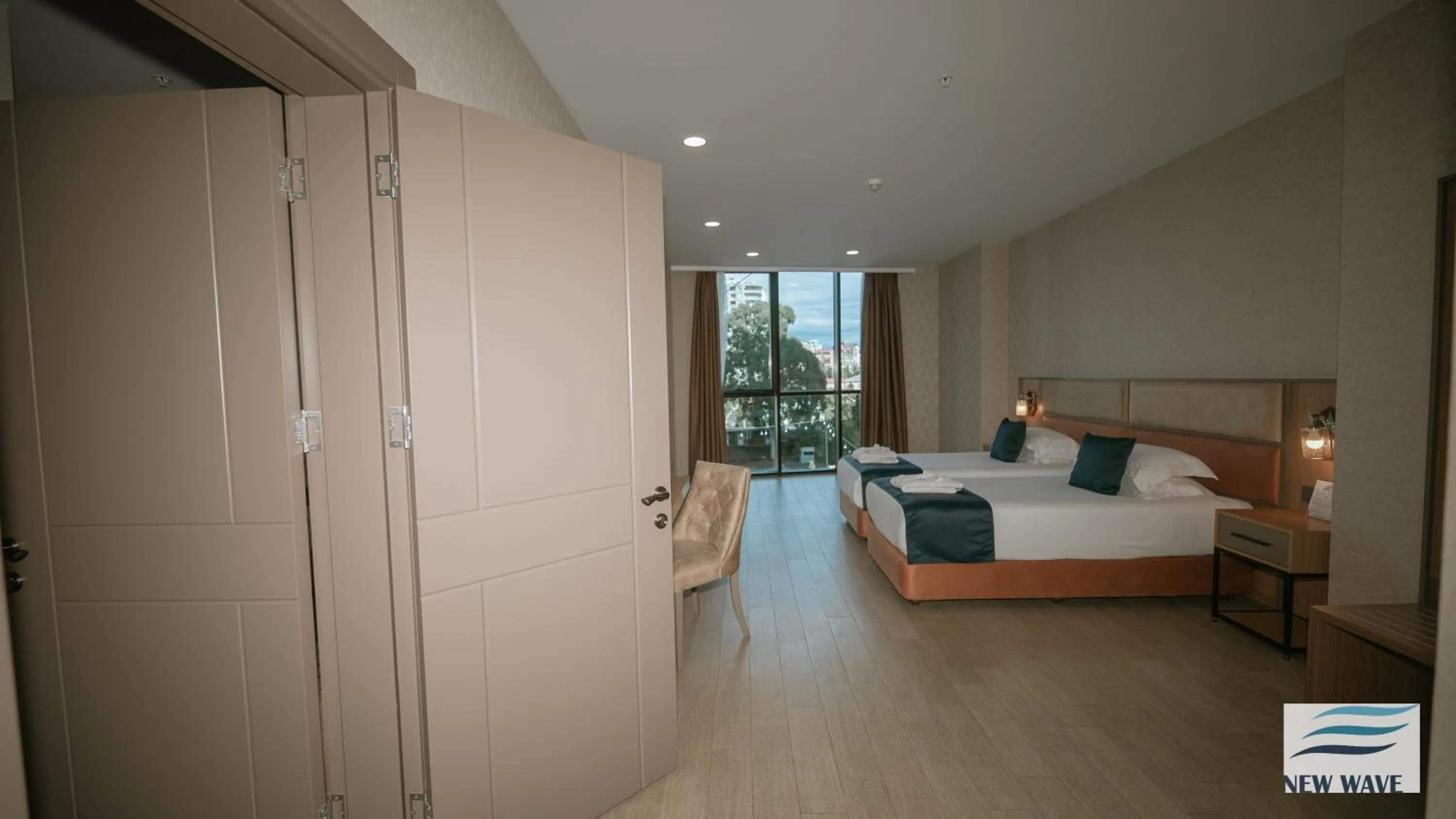 Bed in New Wave Hotel