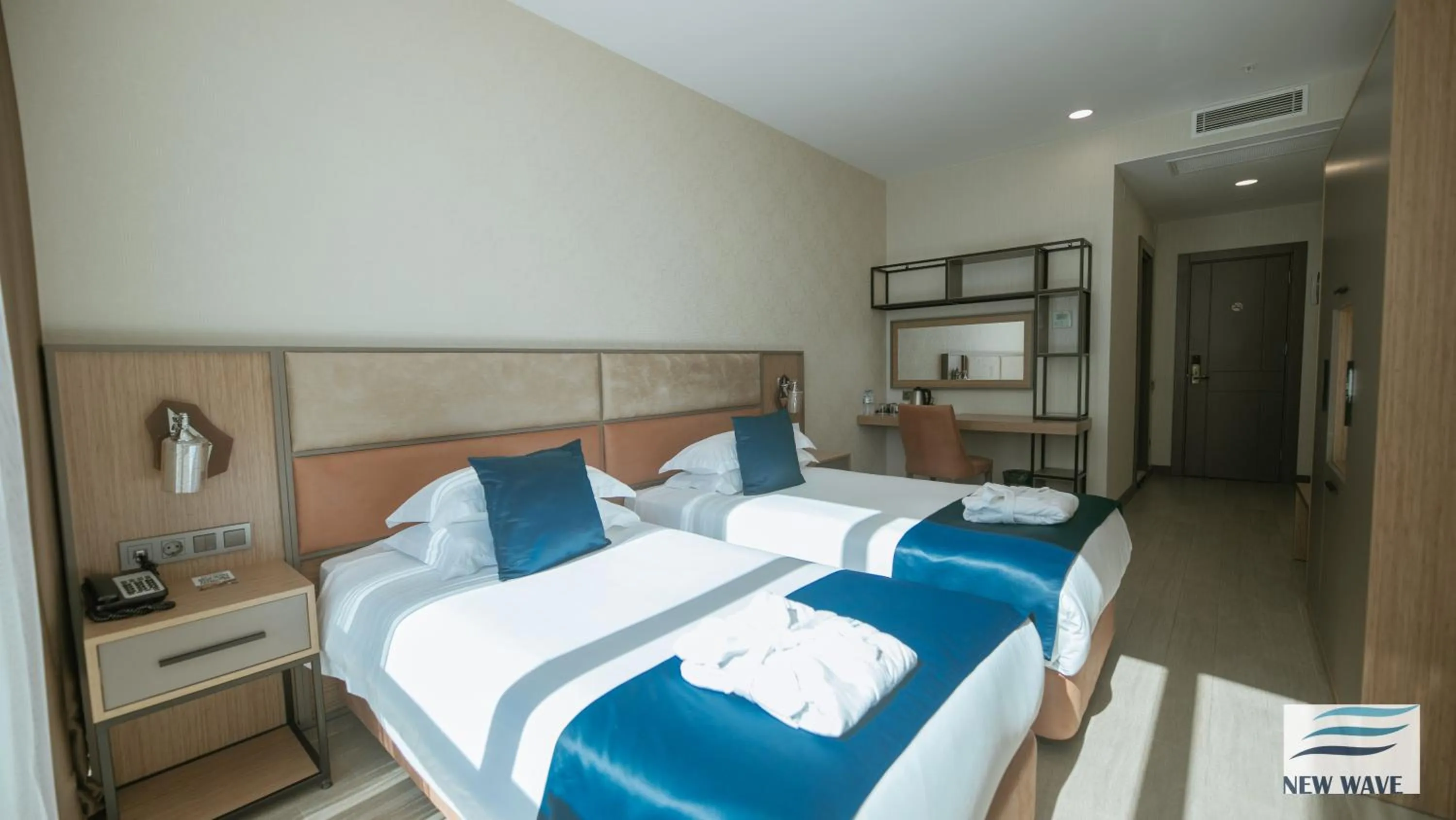 Bed in New Wave Hotel