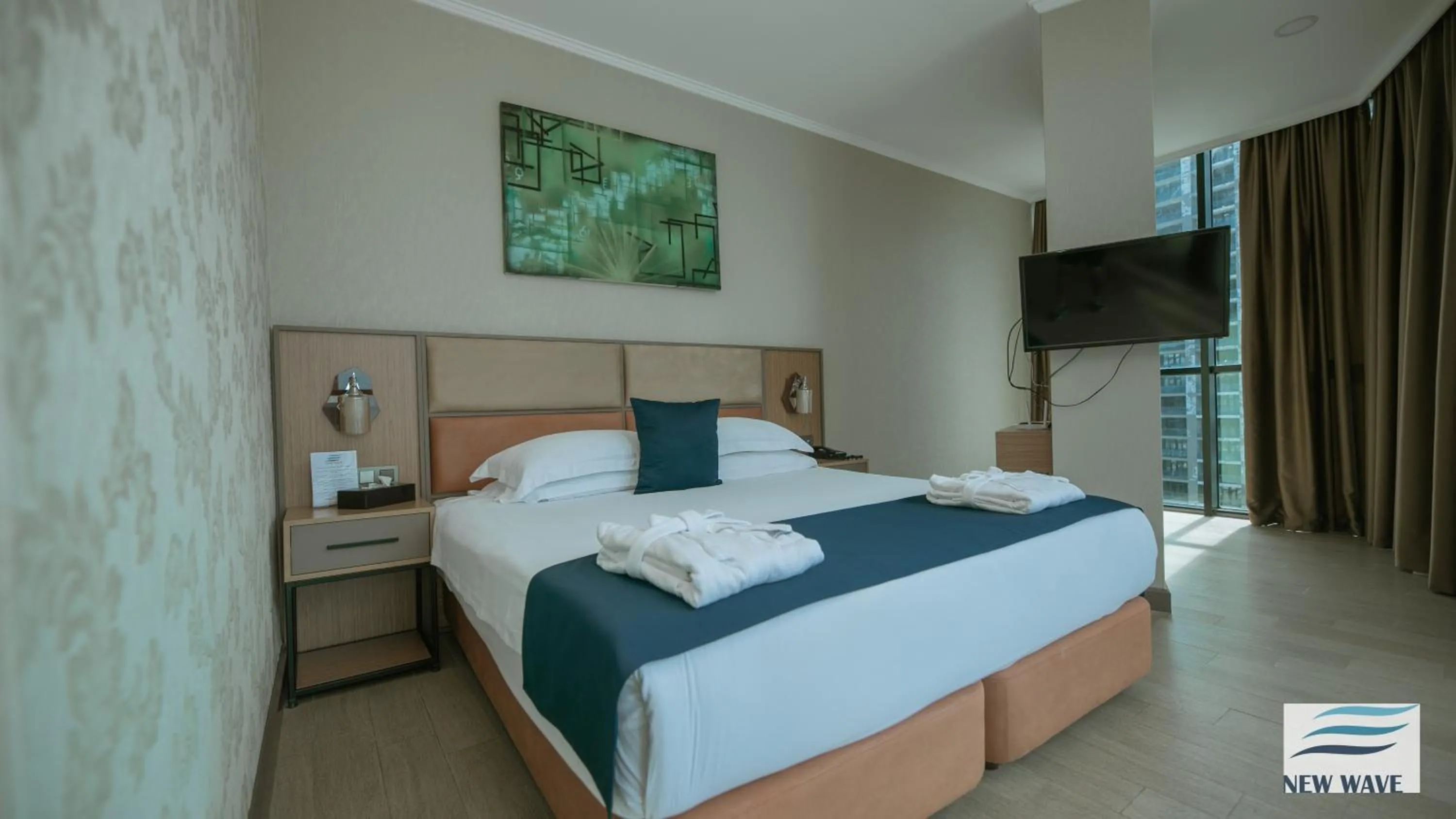 Bed in New Wave Hotel