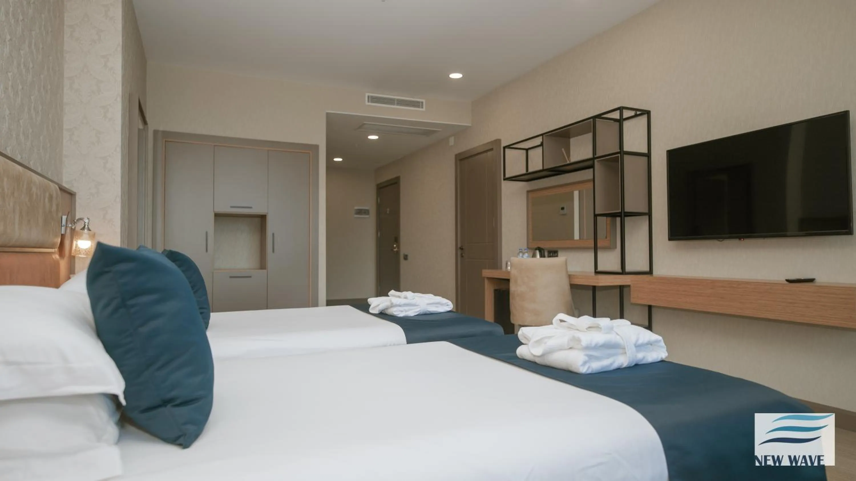 Bed in New Wave Hotel