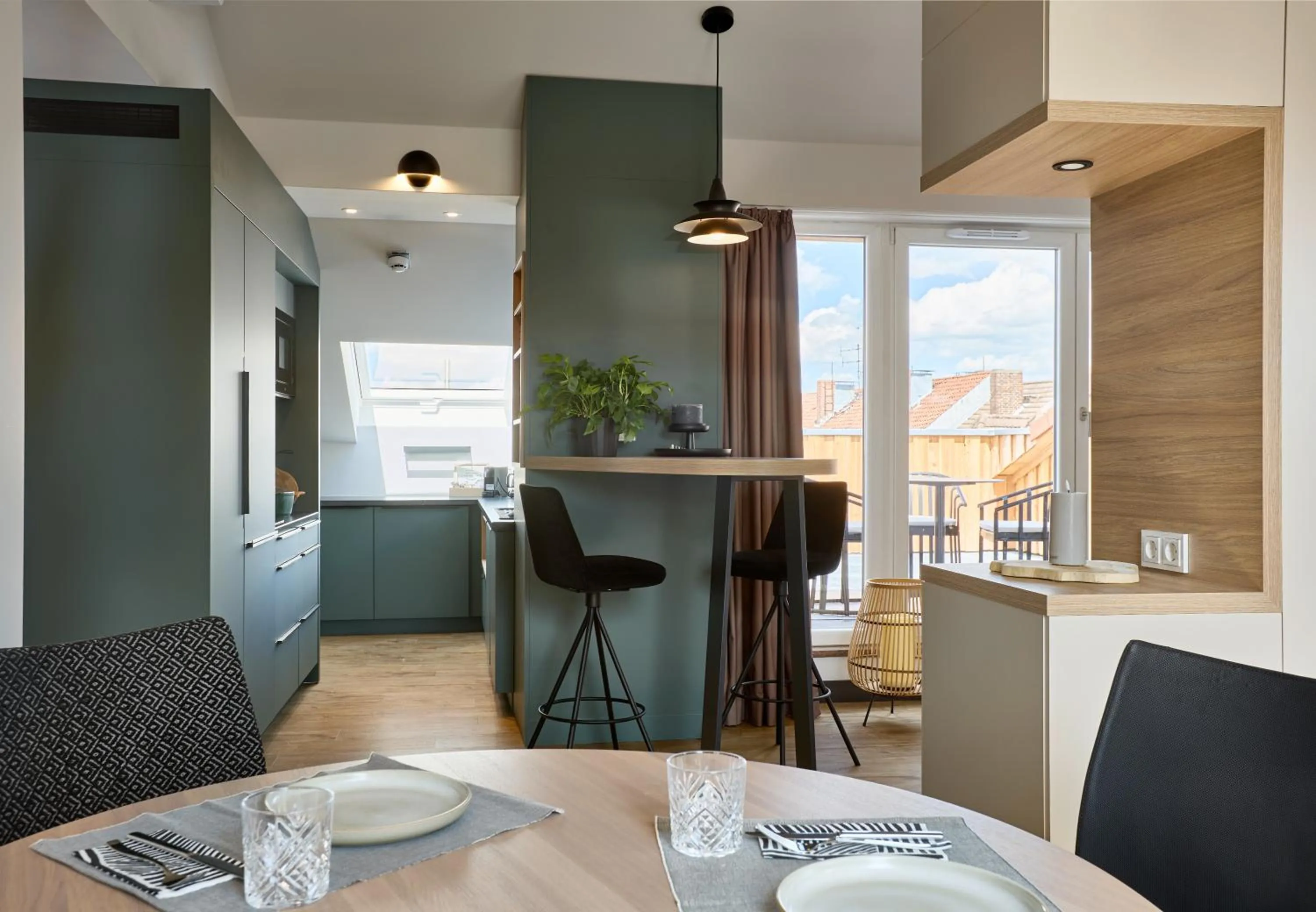 Kitchen or kitchenette in June Six Hotel Hannover City