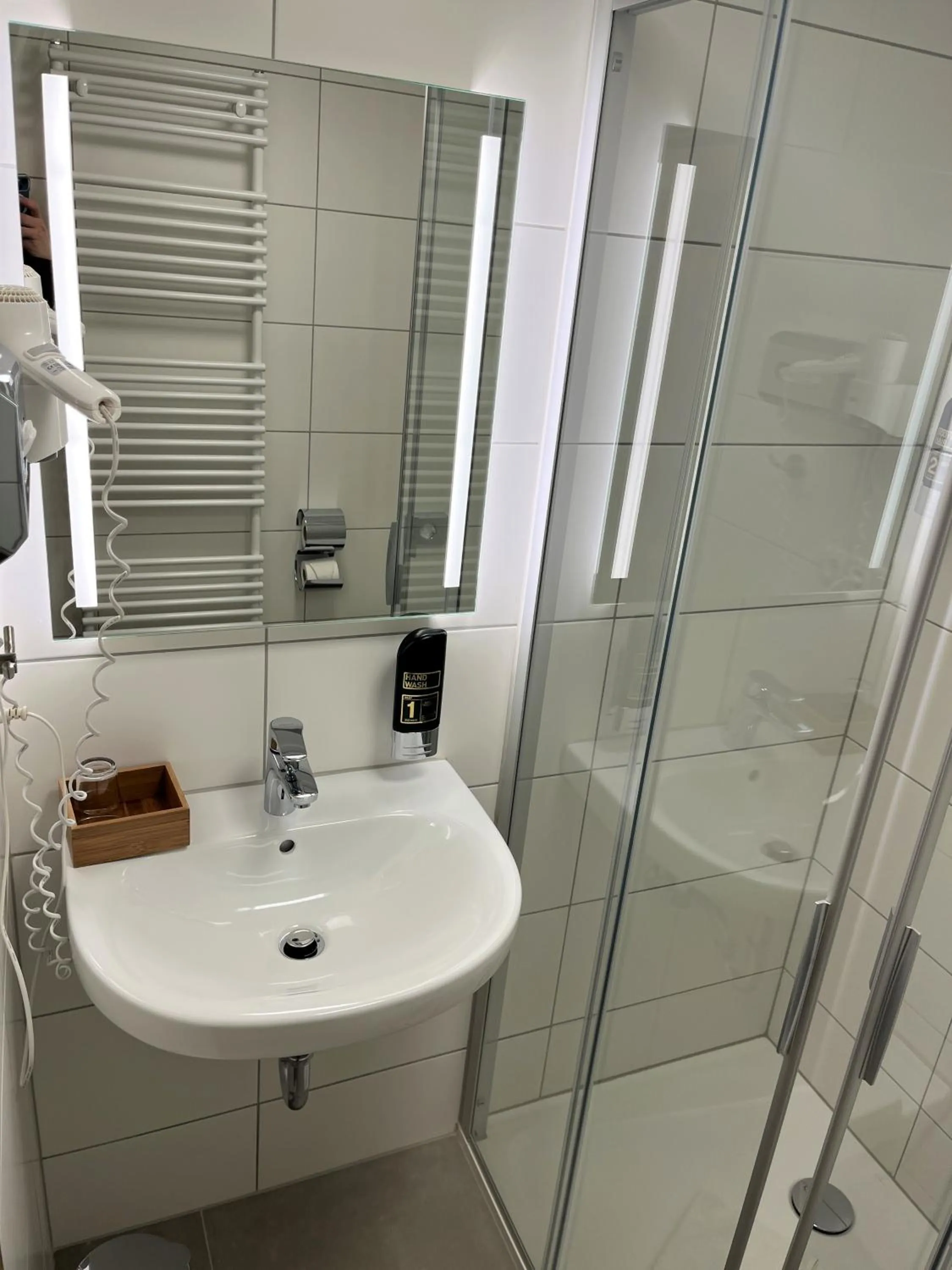 Bathroom in Gästehaus Forggensee