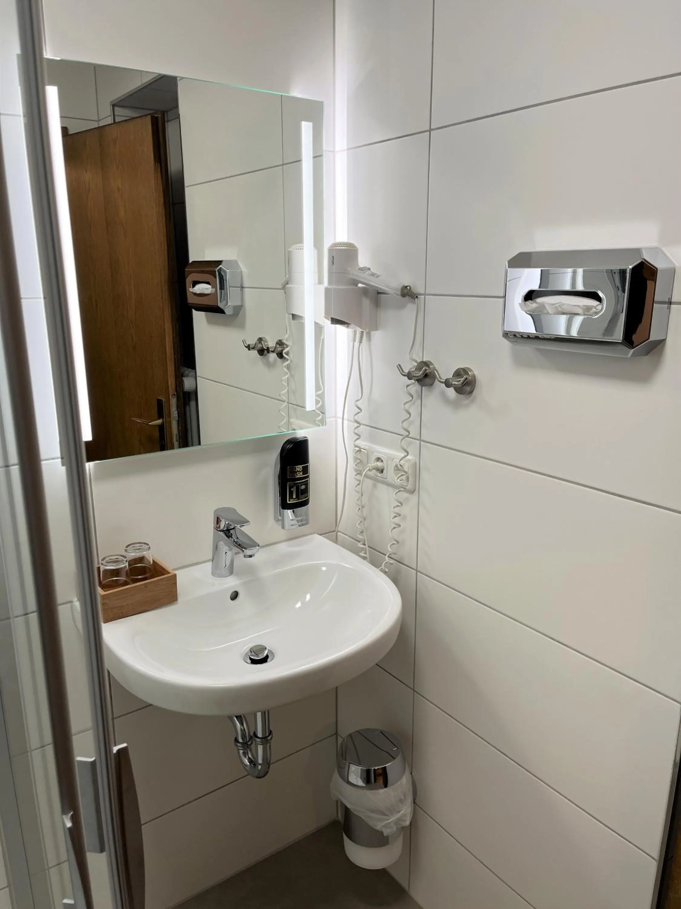 Bathroom in Gästehaus Forggensee