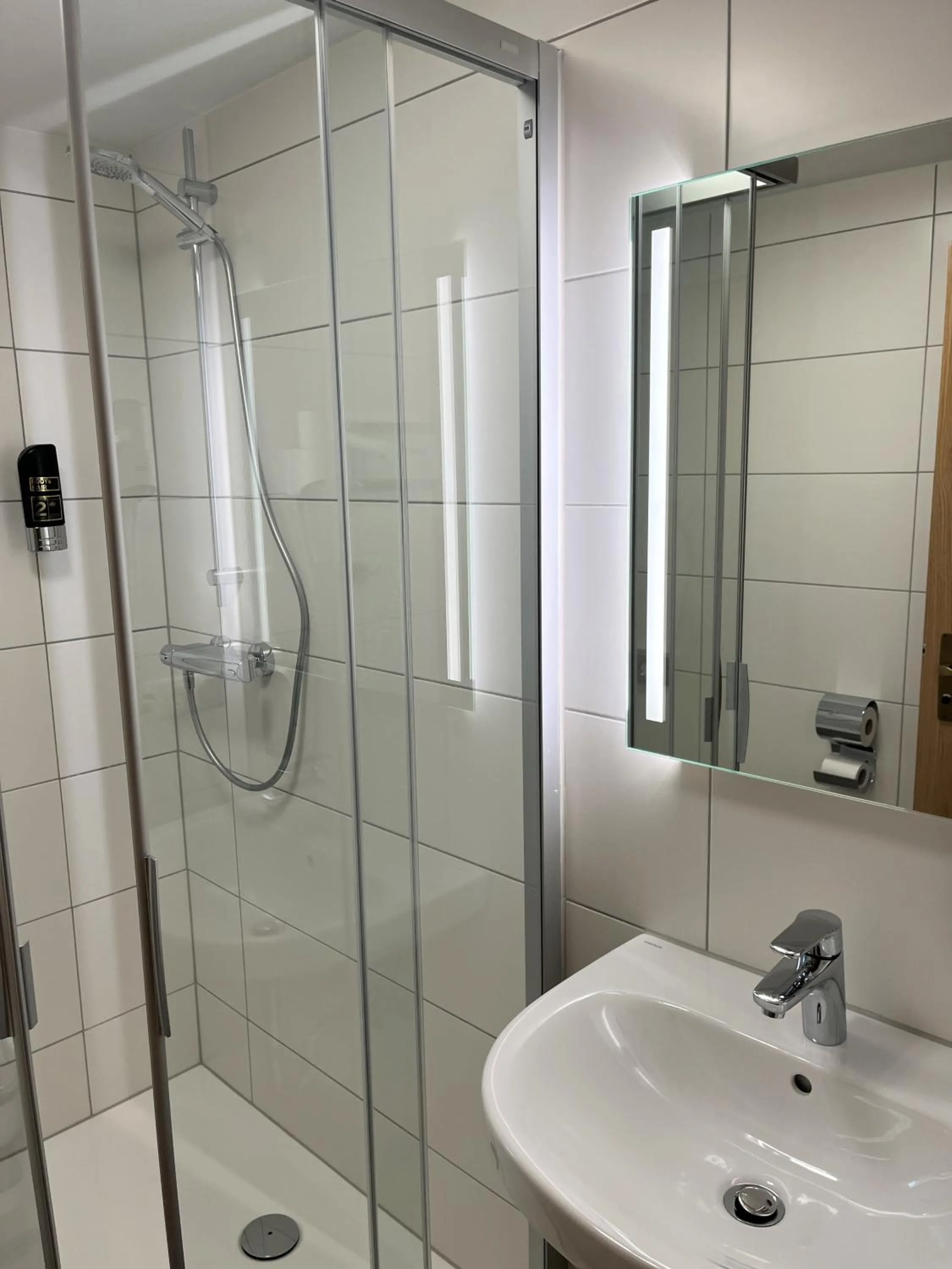 Shower in Gästehaus Forggensee