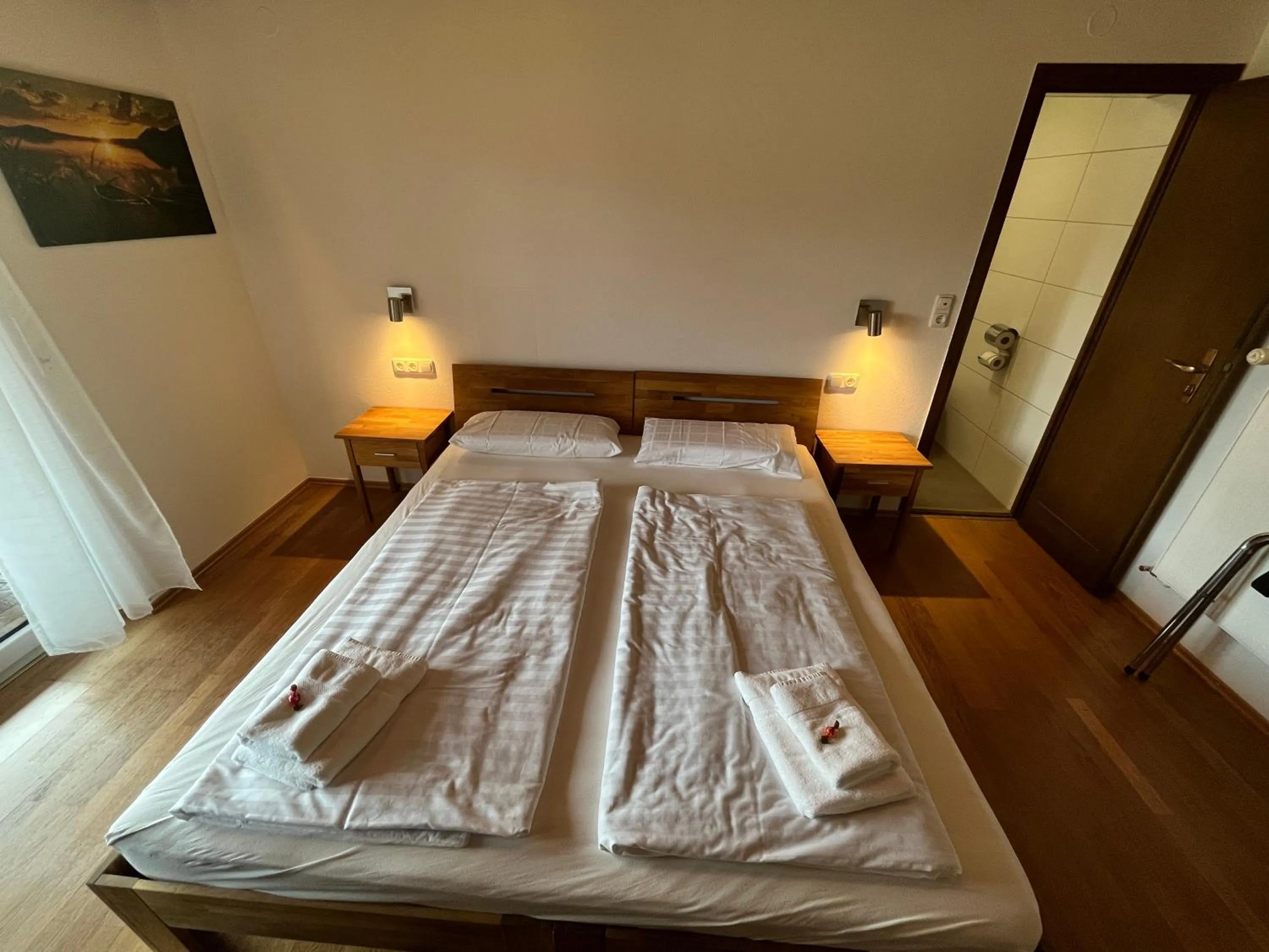 Bed in Gästehaus Forggensee