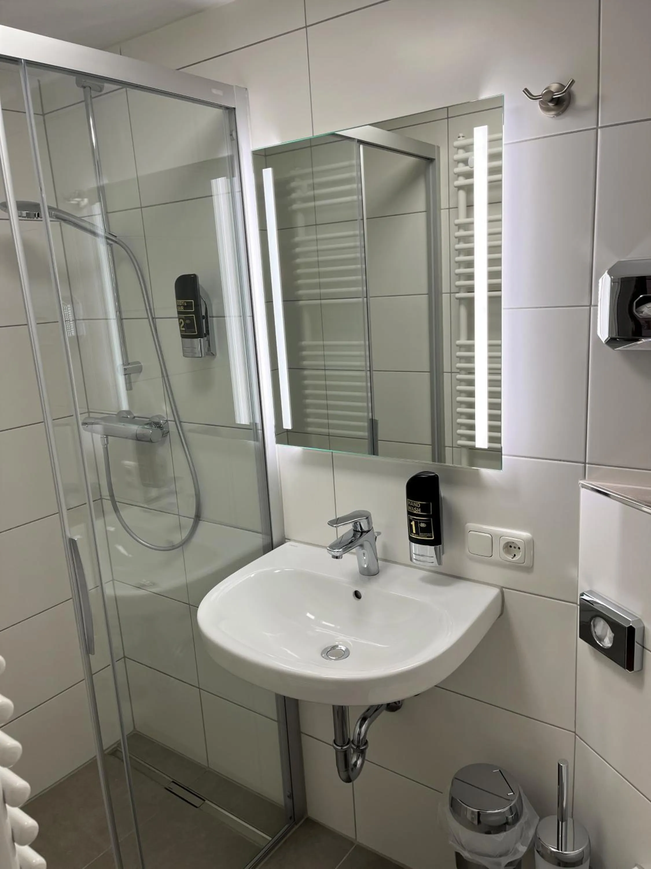 Bathroom in Gästehaus Forggensee