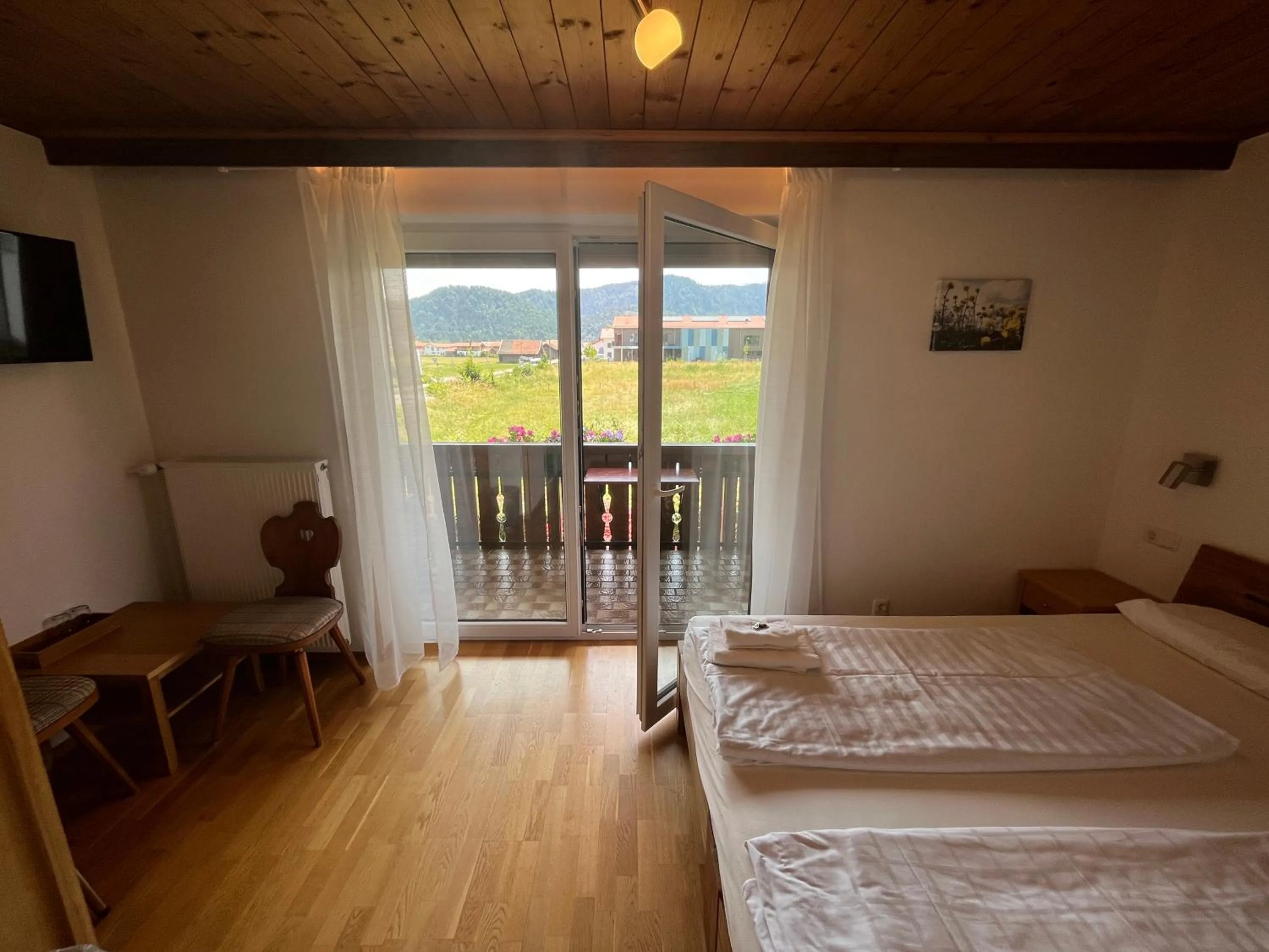 Bed in Gästehaus Forggensee