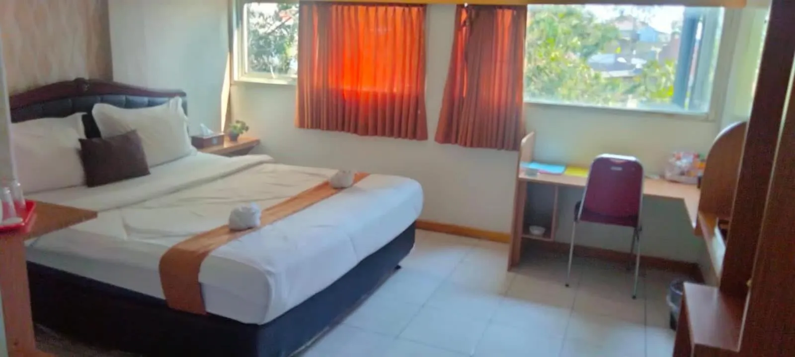 Bed in Votel Hotel De'Pratnya Kediri