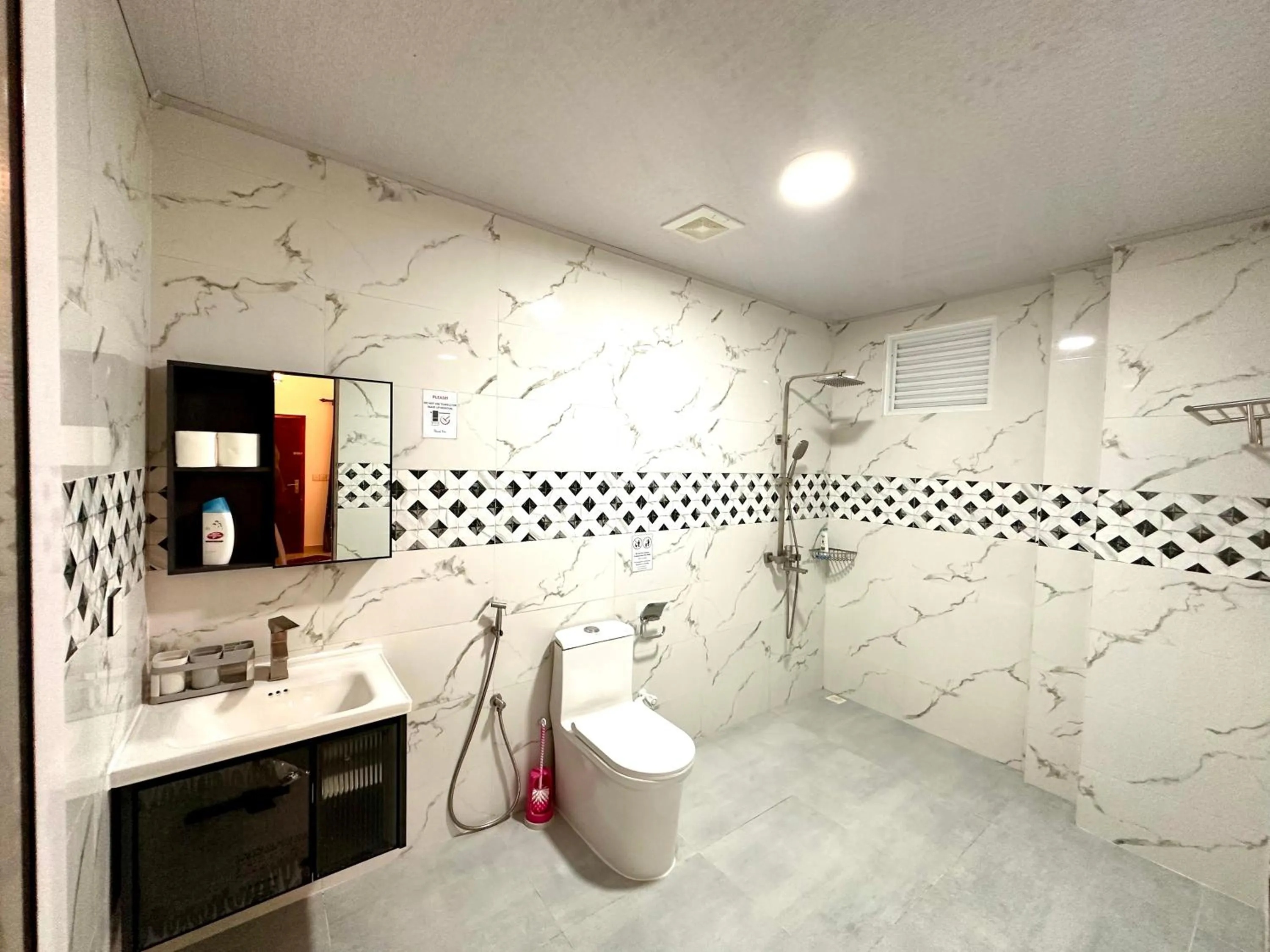 Shower in Thoddoo Island Life