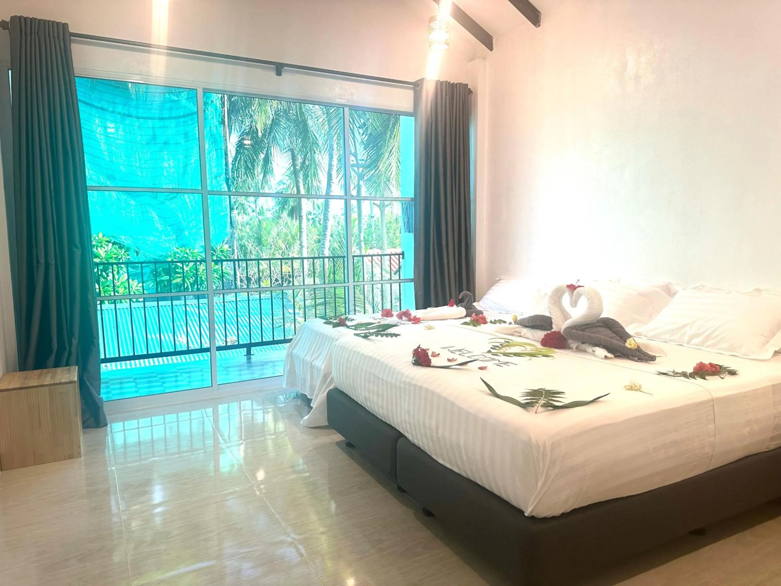 Balcony/Terrace, Bed in Thoddoo Island Life