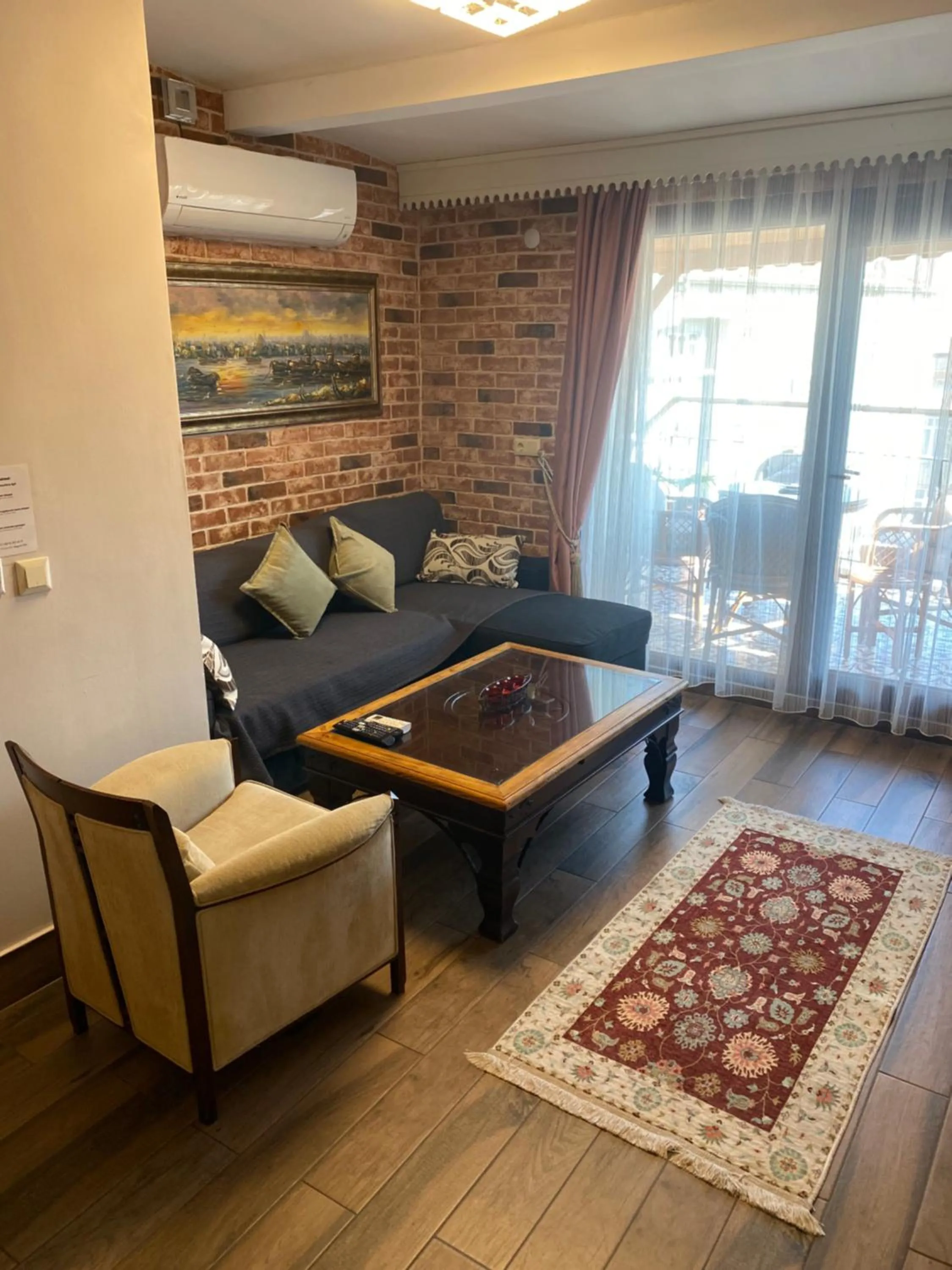 Seating area in Bosphorus Bridge