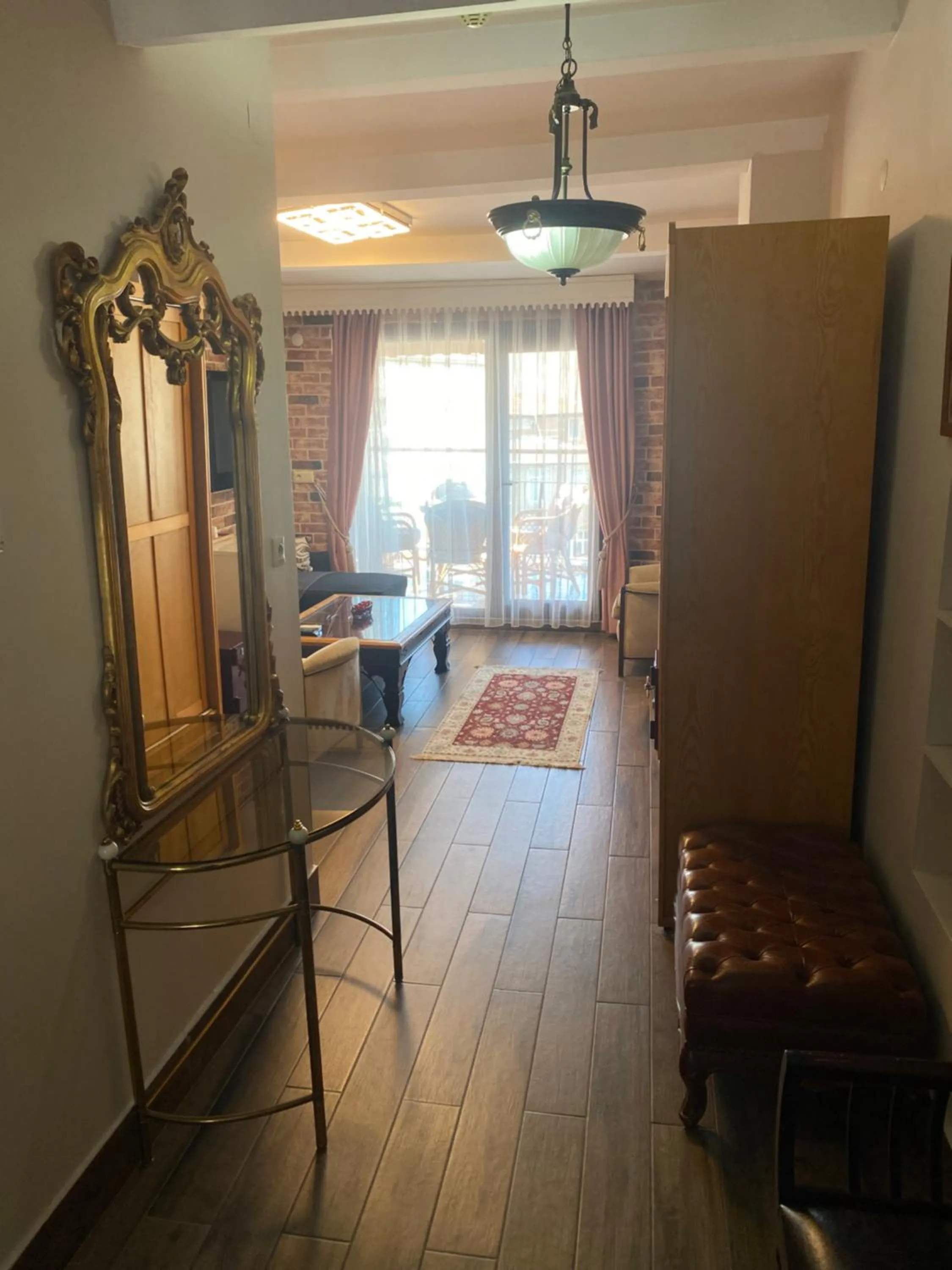 Seating area in Bosphorus Bridge