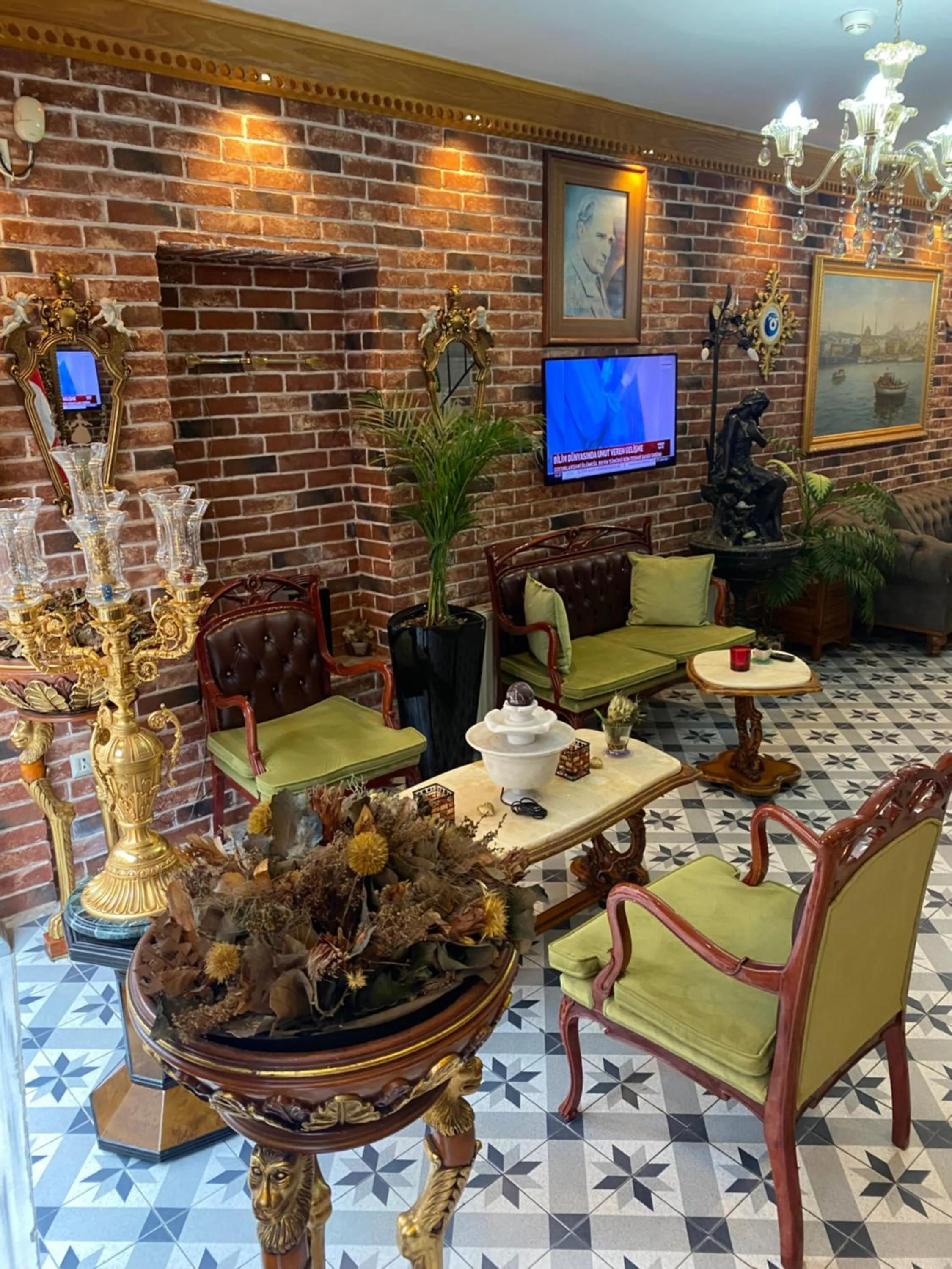 Seating area in Bosphorus Bridge