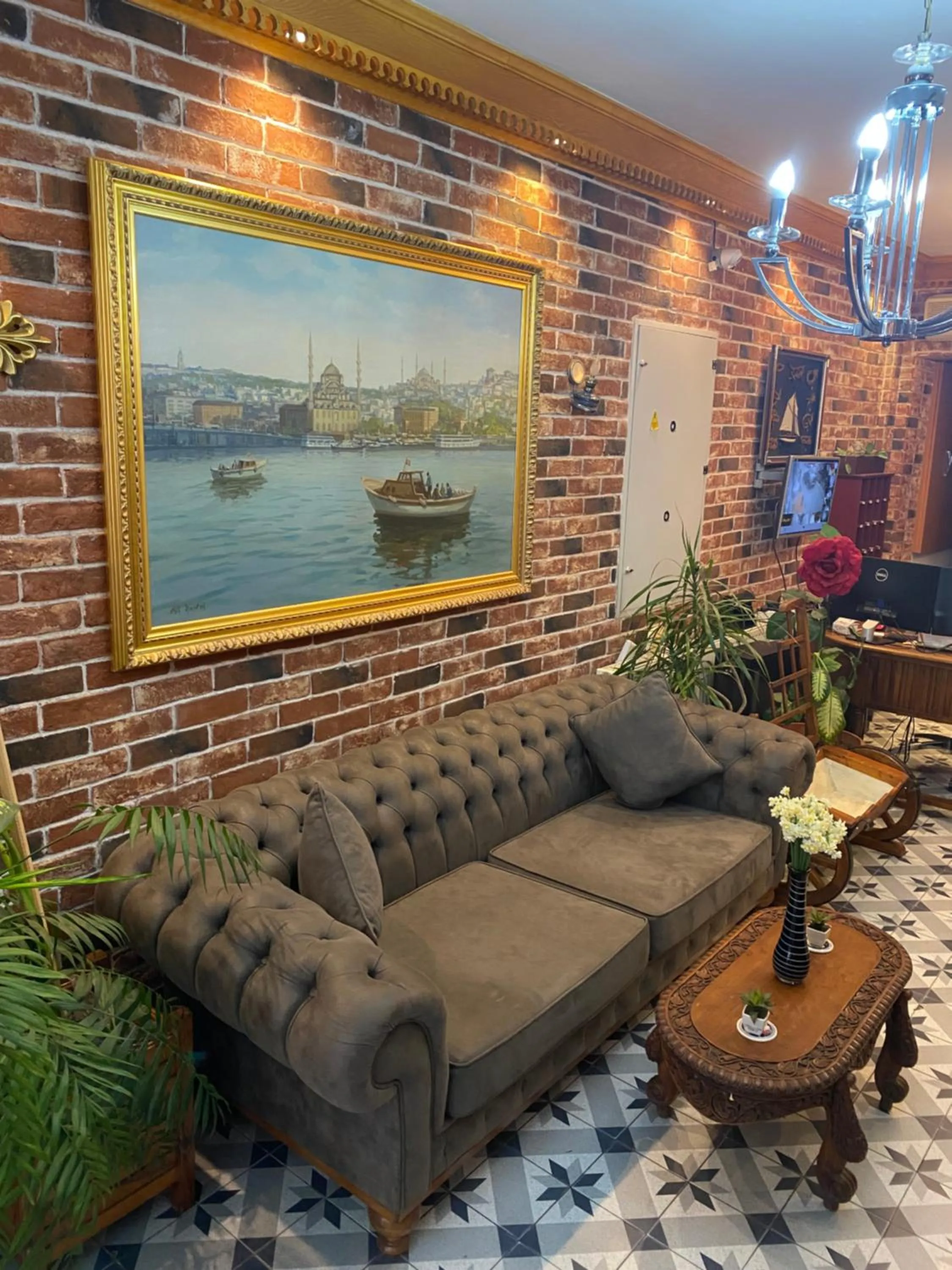 Seating area in Bosphorus Bridge