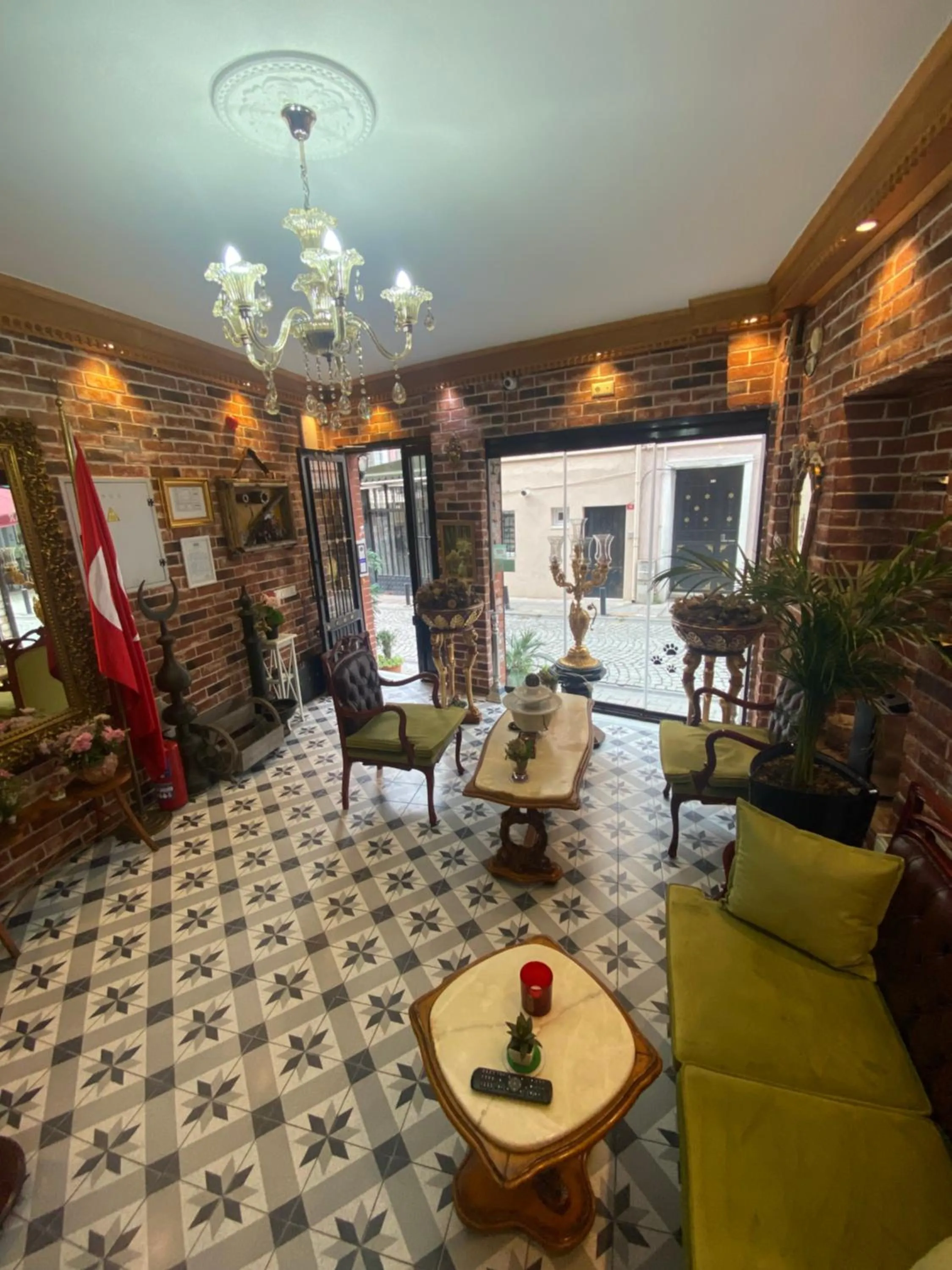 Seating area in Bosphorus Bridge