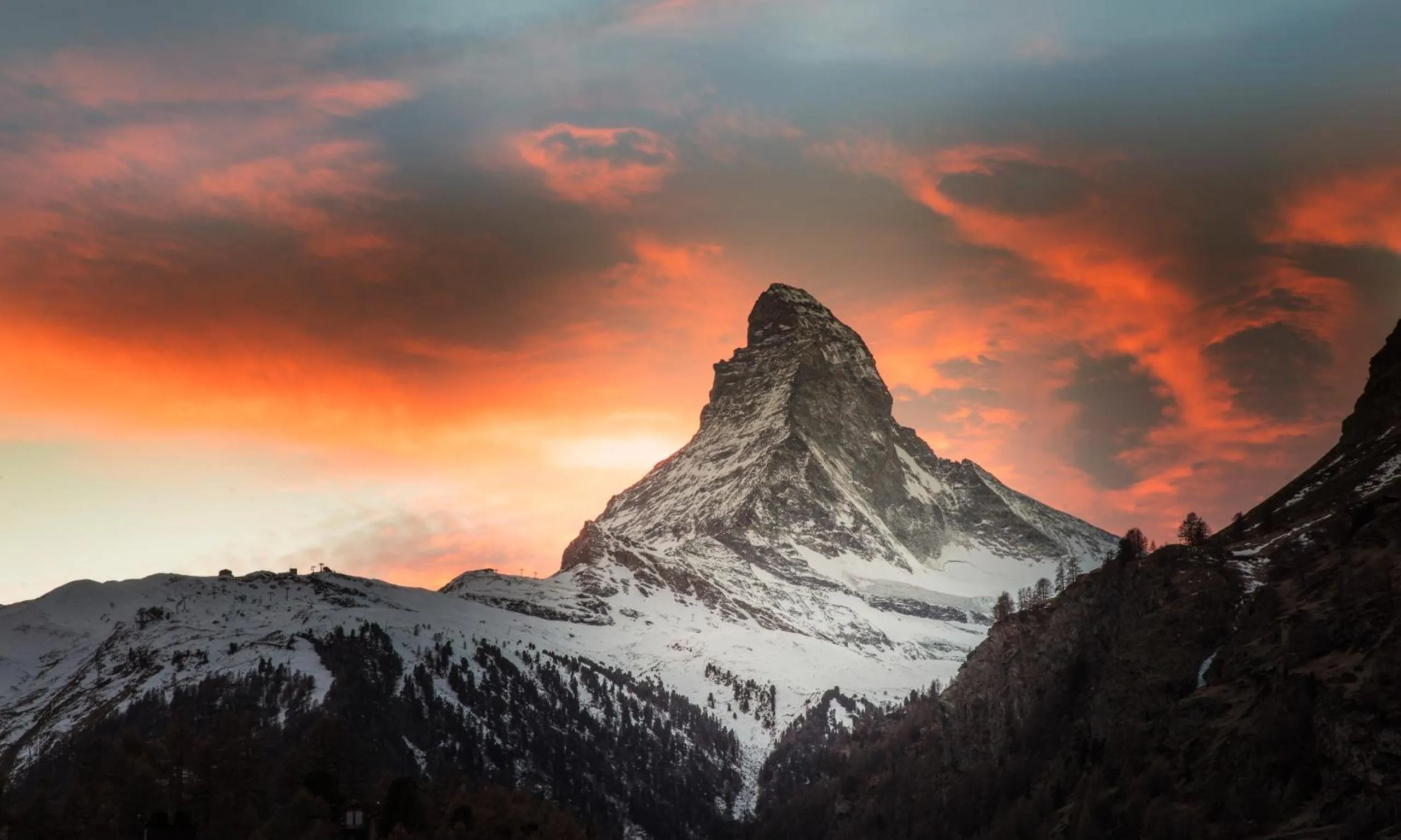 Mountain view in Hotel Bellerive