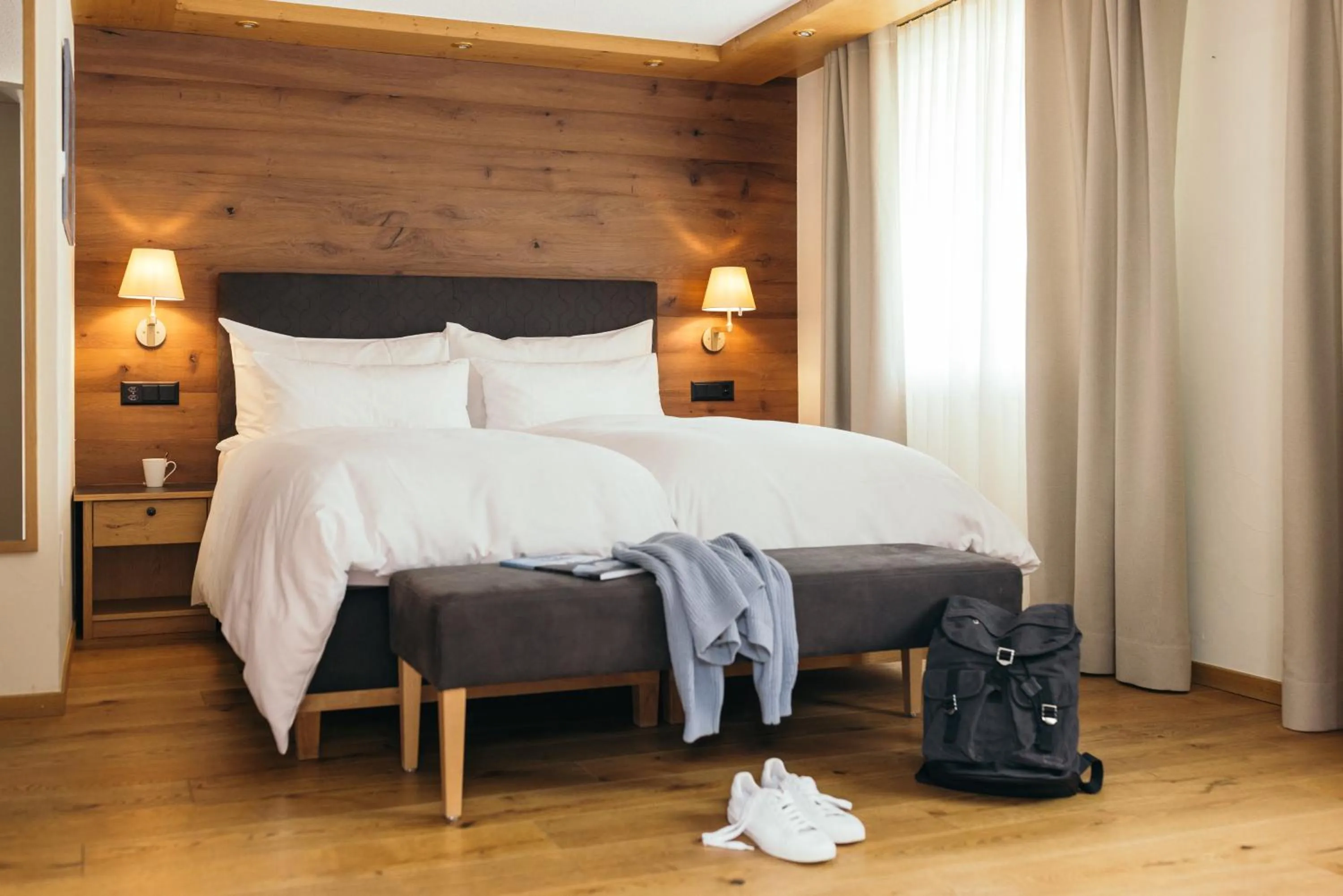 Bed in la couronne Hotel & Spa