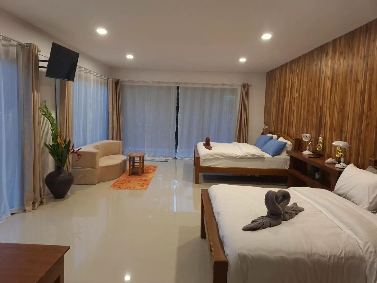 Bed in Kuba Bungalows