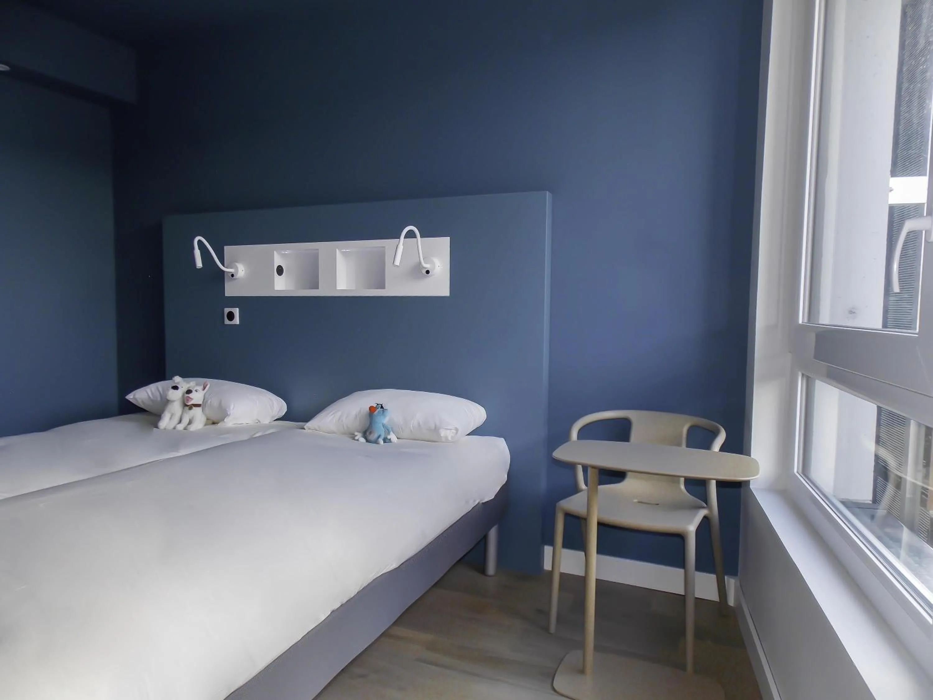 Bedroom, Bed in ibis budget Rouen Centre Rive Gauche