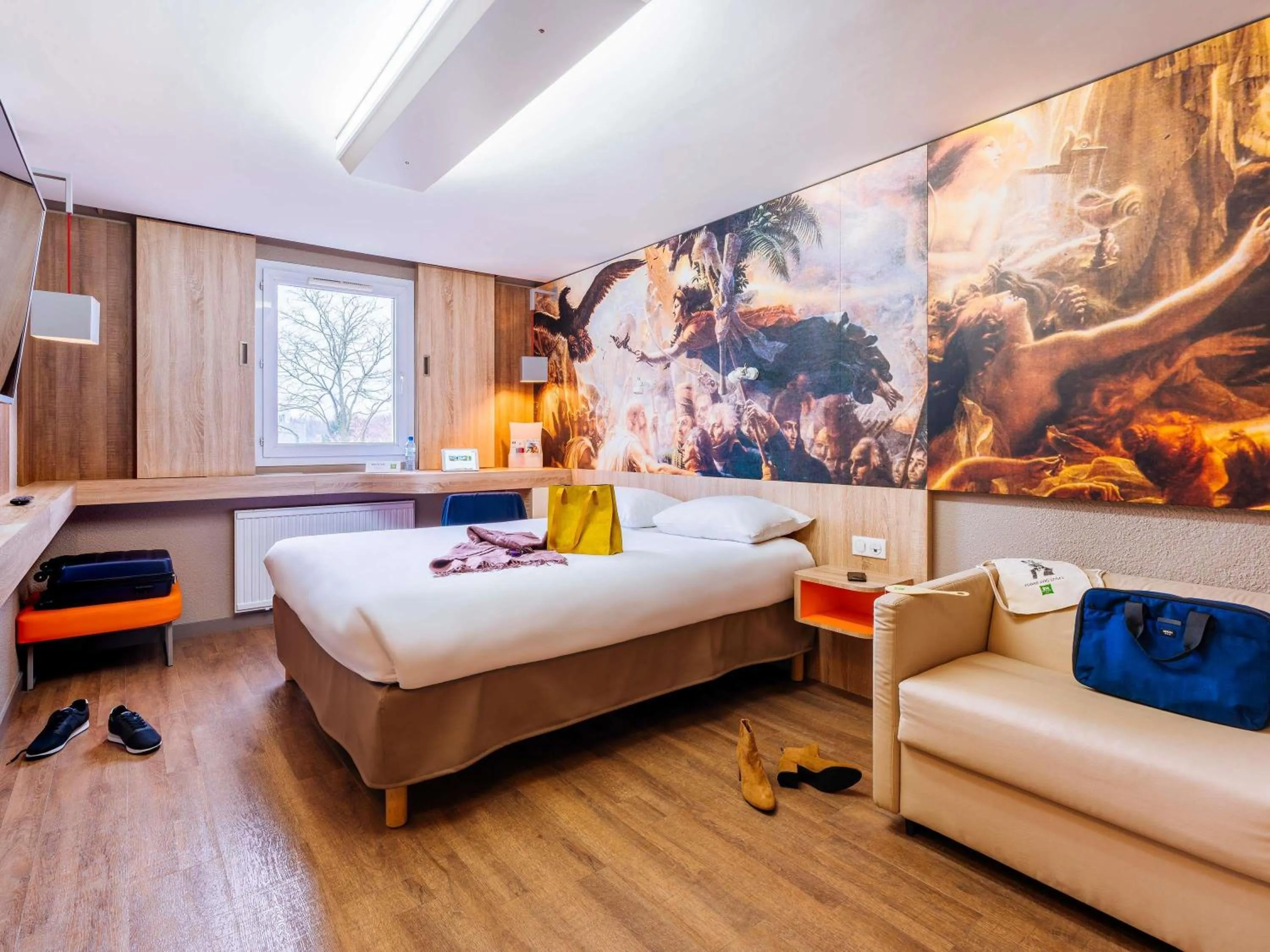 Bedroom, Bed in Ibis Styles Lille Marcq En Baroeul