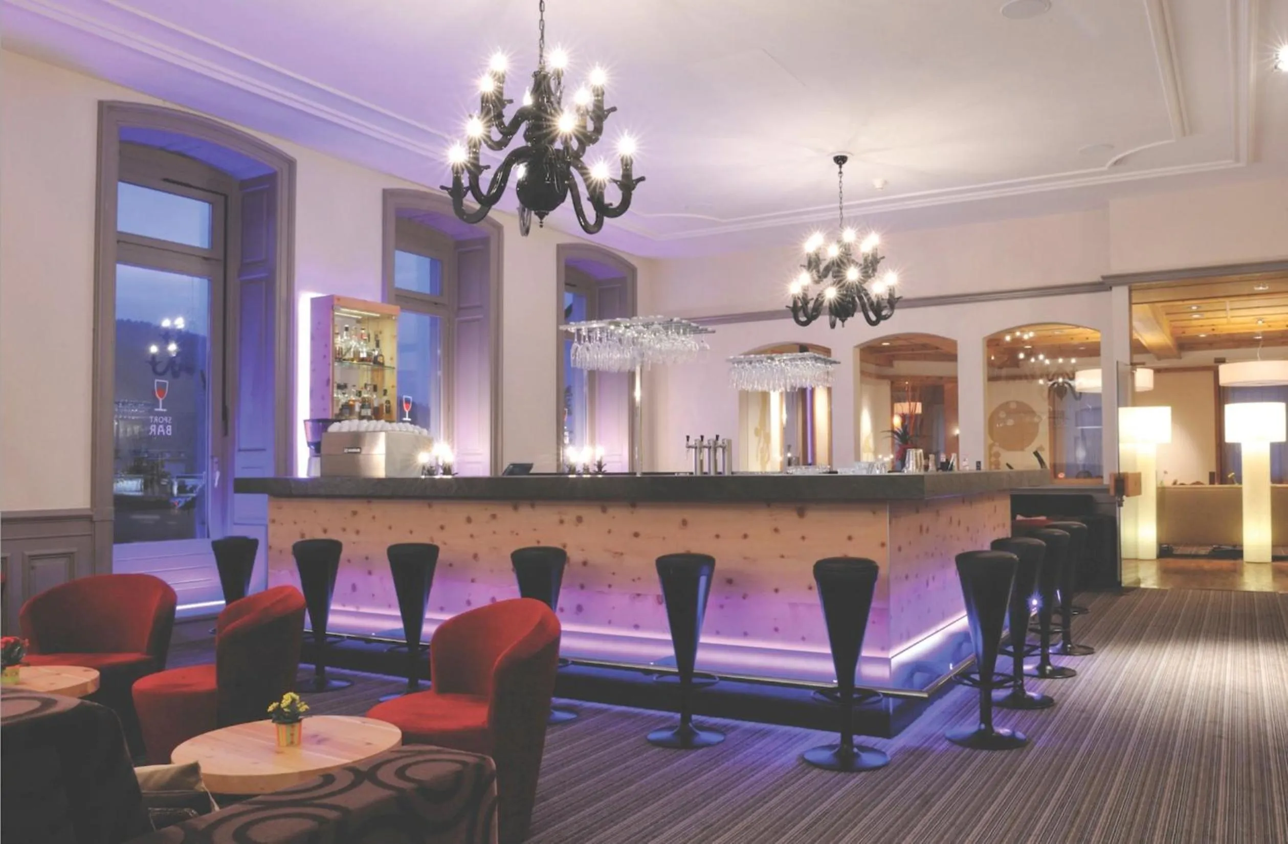 Lounge or bar in Sporthotel Pontresina