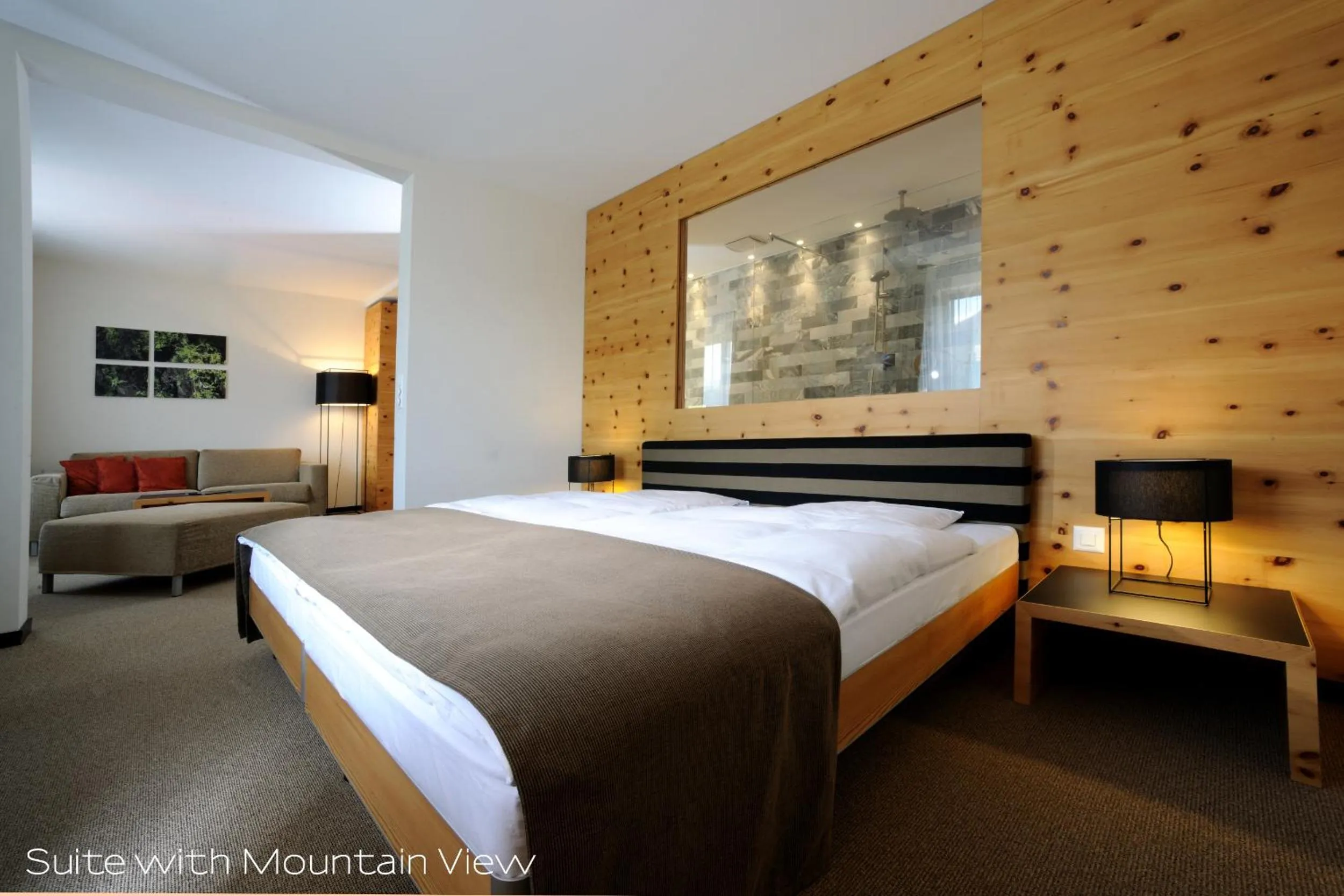 Bed in Sporthotel Pontresina