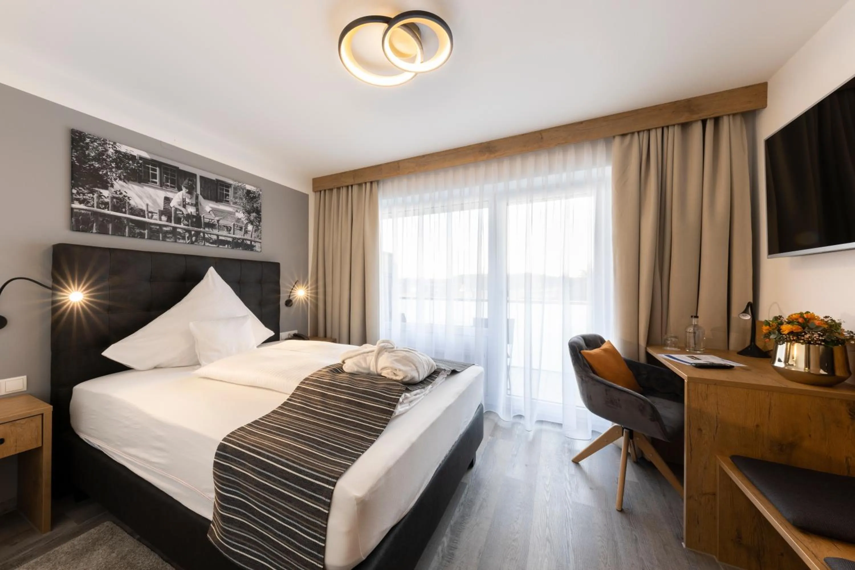 Bed in Hotel Tanneck