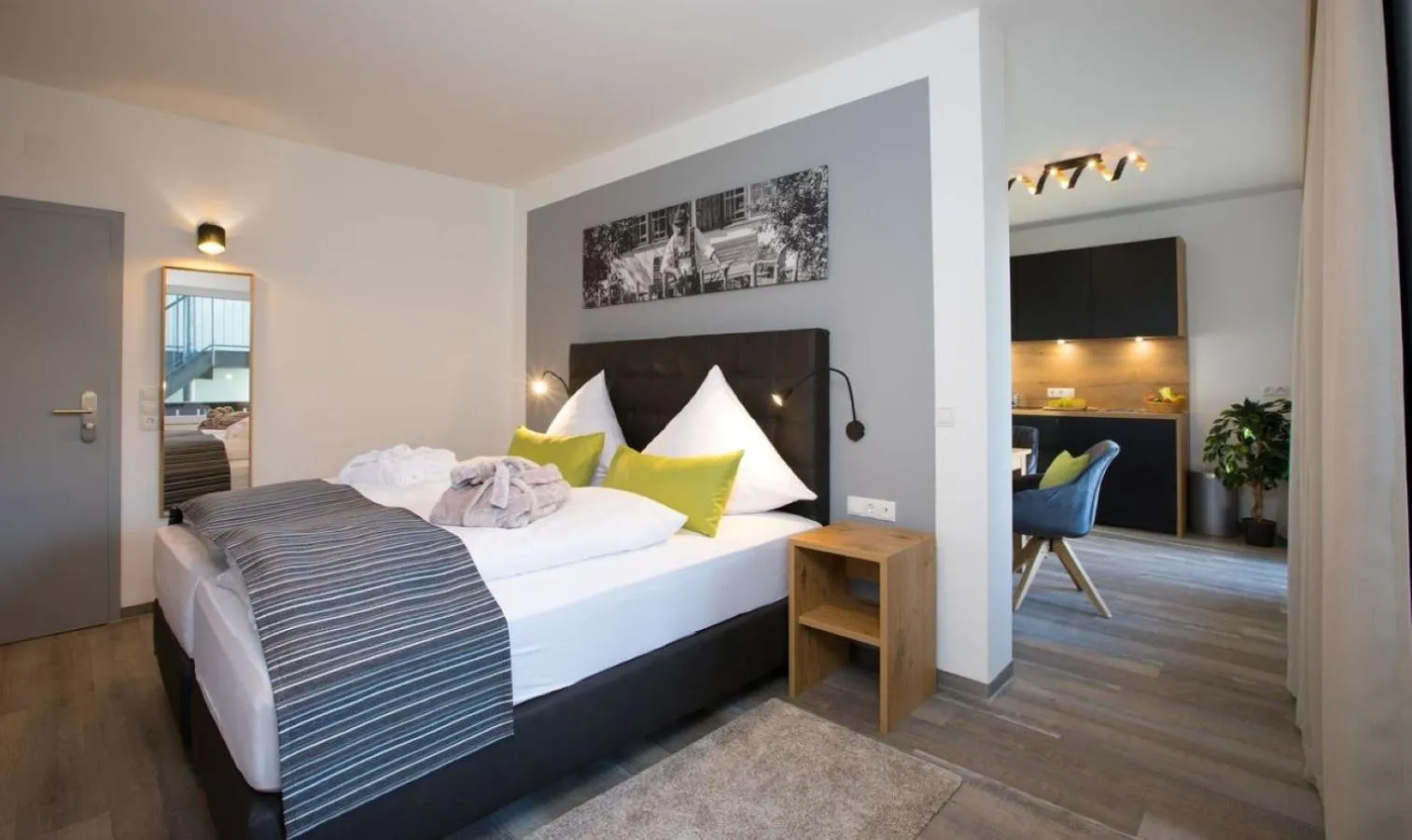 Bed in Hotel Tanneck