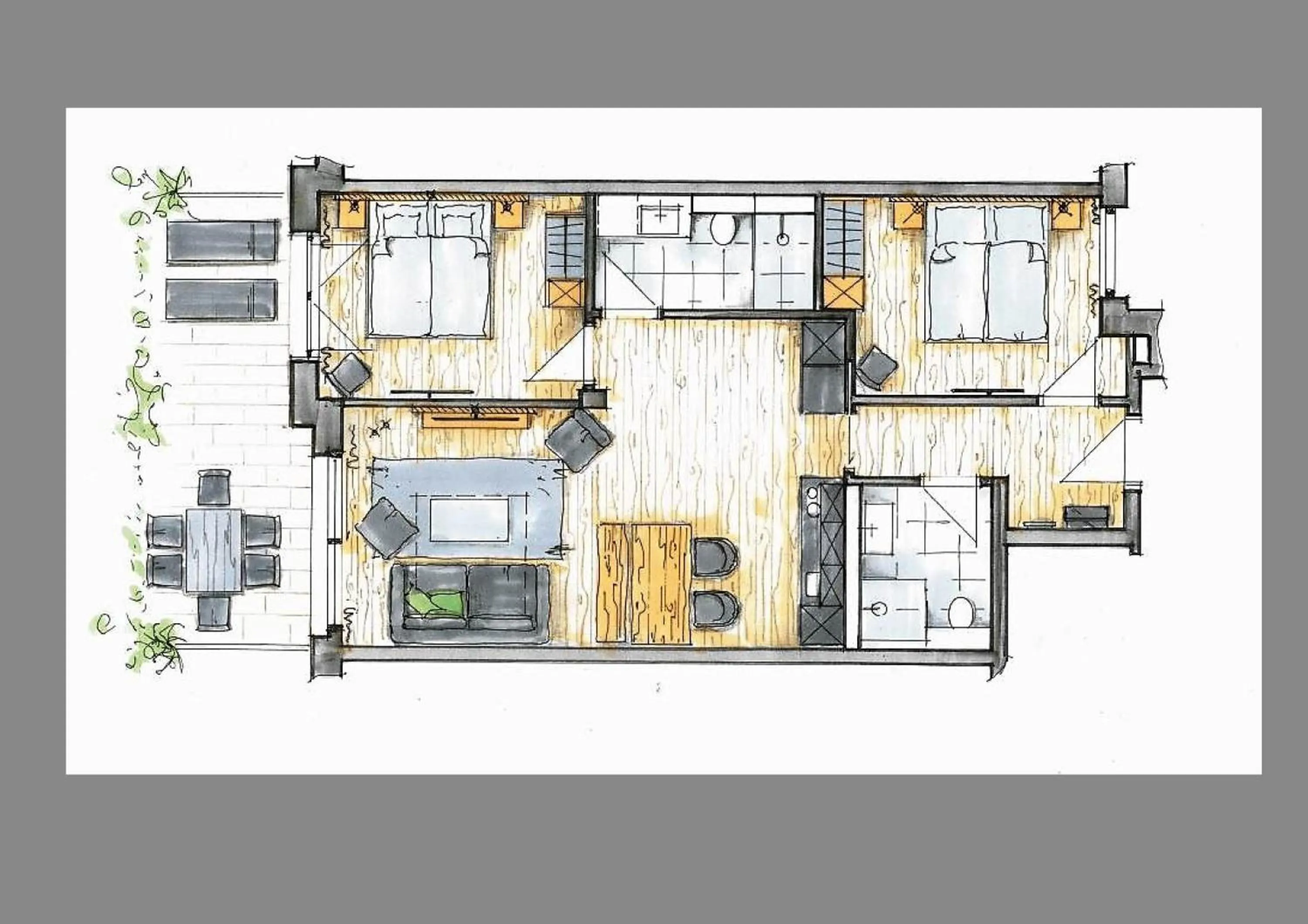 Bathroom in moun10 urlaubswohnen