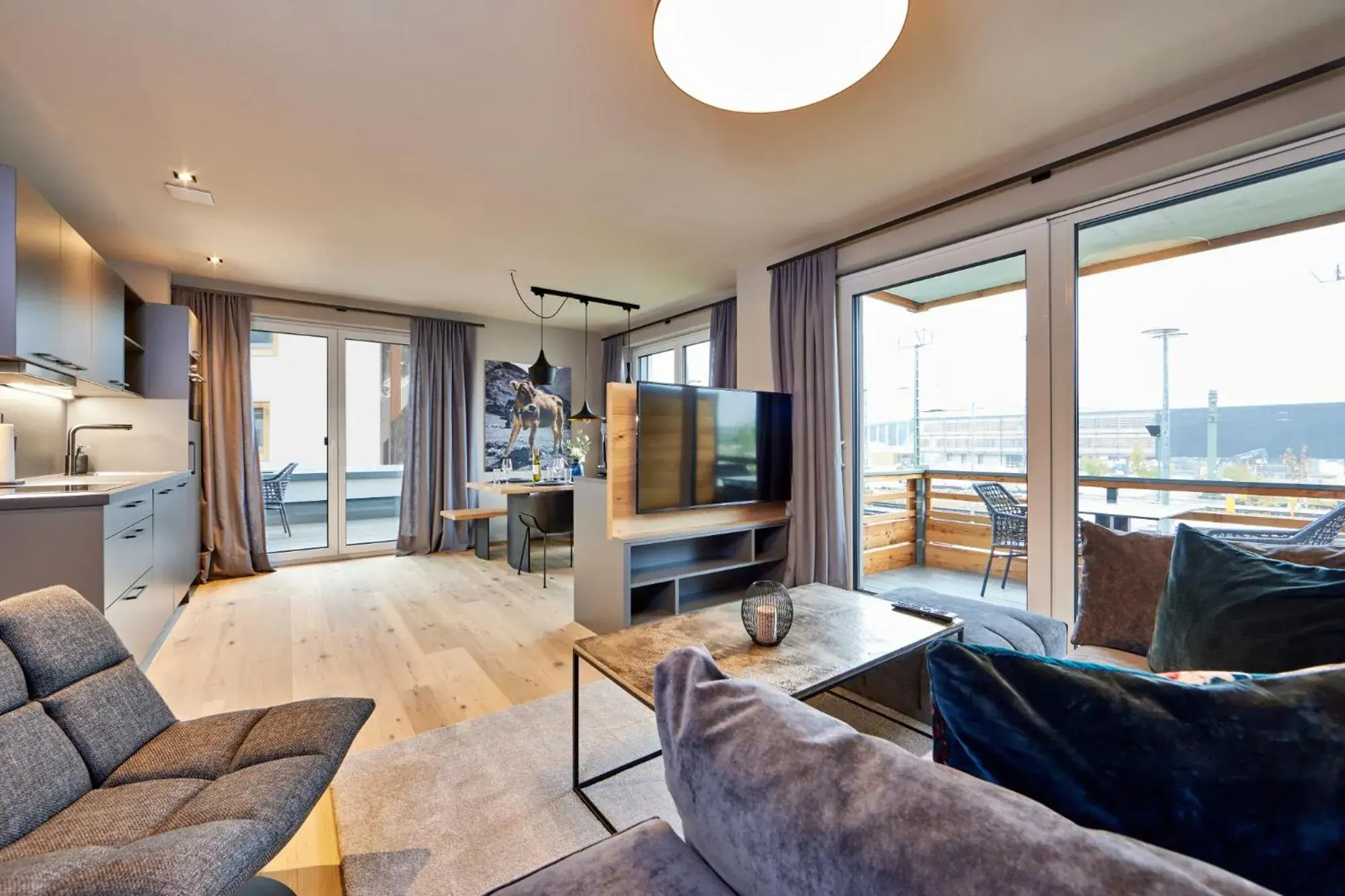 Two-Bedroom Apartment with Balcony and Mountain View in moun10 urlaubswohnen Two-Bedroom Apartment with Balcony and Mountain View in moun10 urlaubswohnen