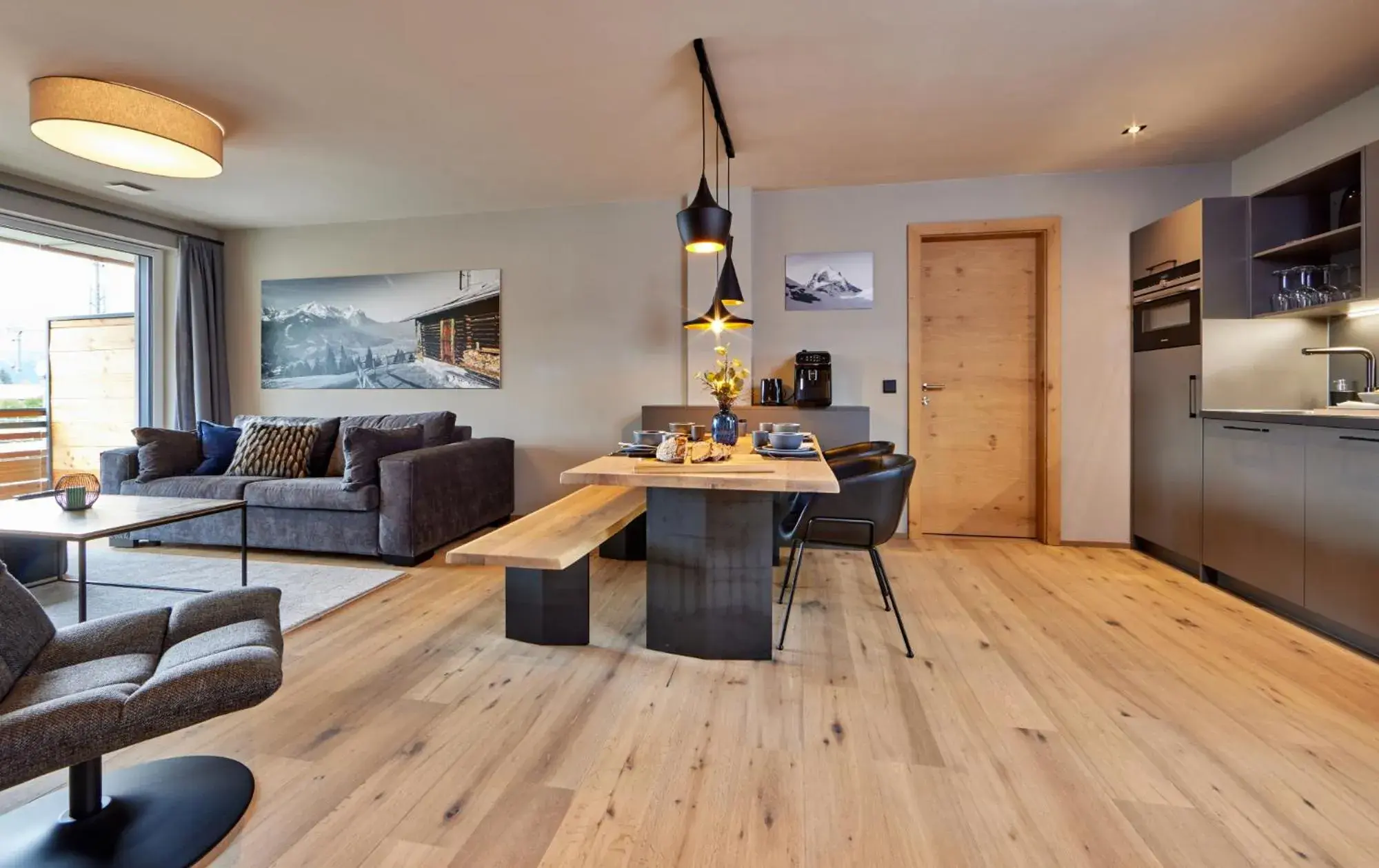 One-Bedroom Apartment with Balcony and Mountain View in moun10 urlaubswohnen One-Bedroom Apartment with Balcony and Mountain View in moun10 urlaubswohnen