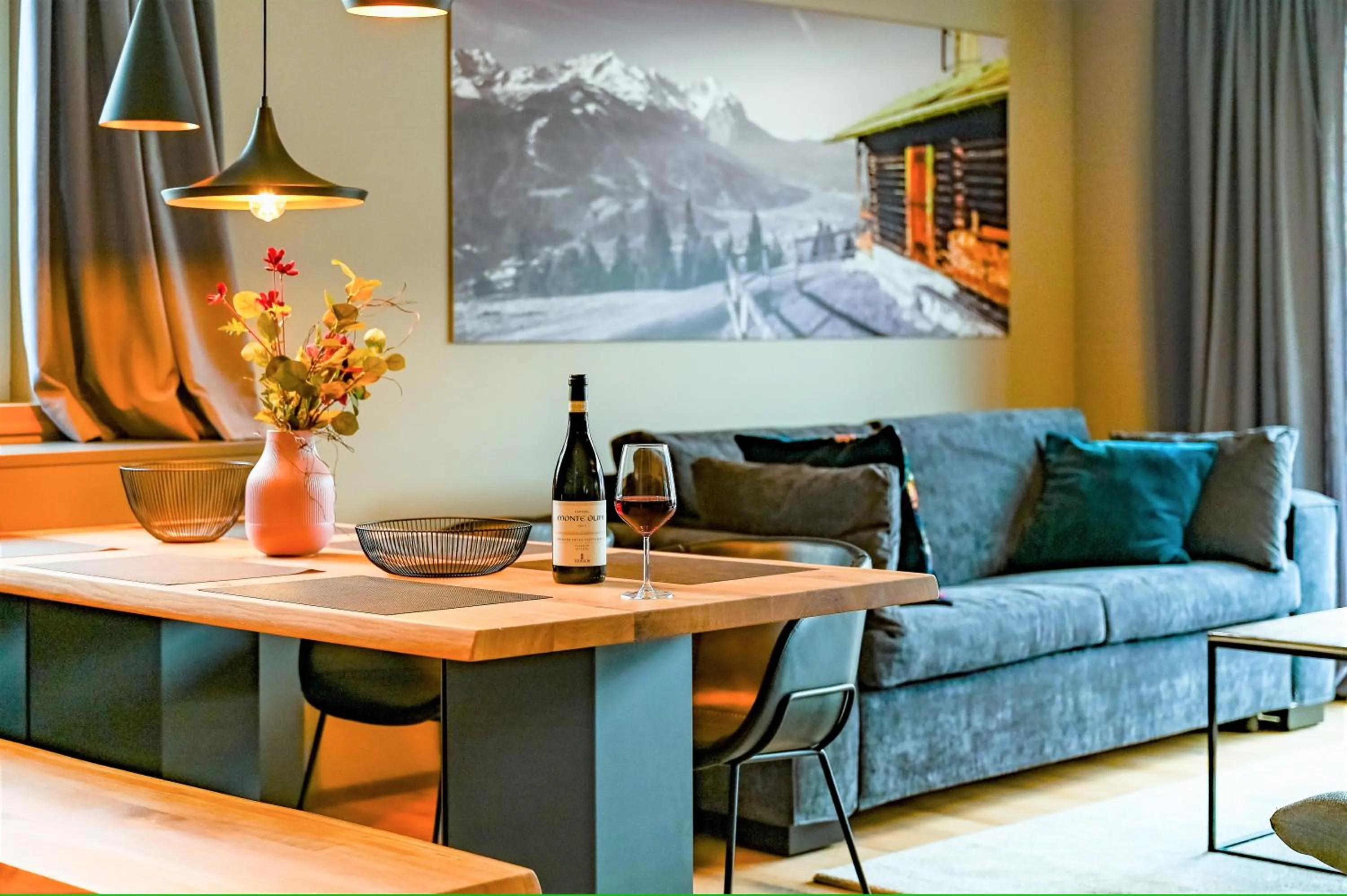 Living room in moun10 urlaubswohnen