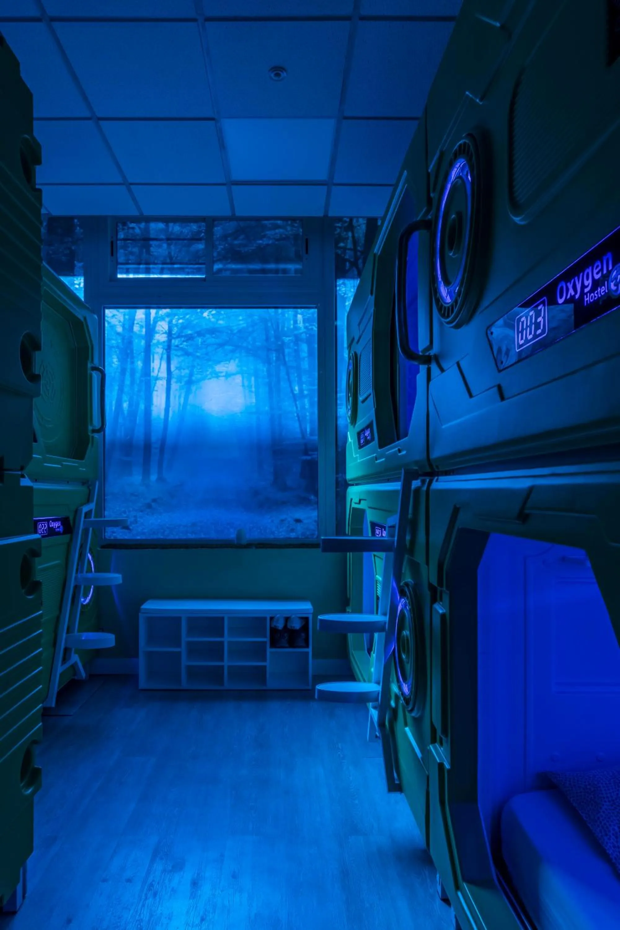 Bedroom in OXYGEN HOSTEL Capsula