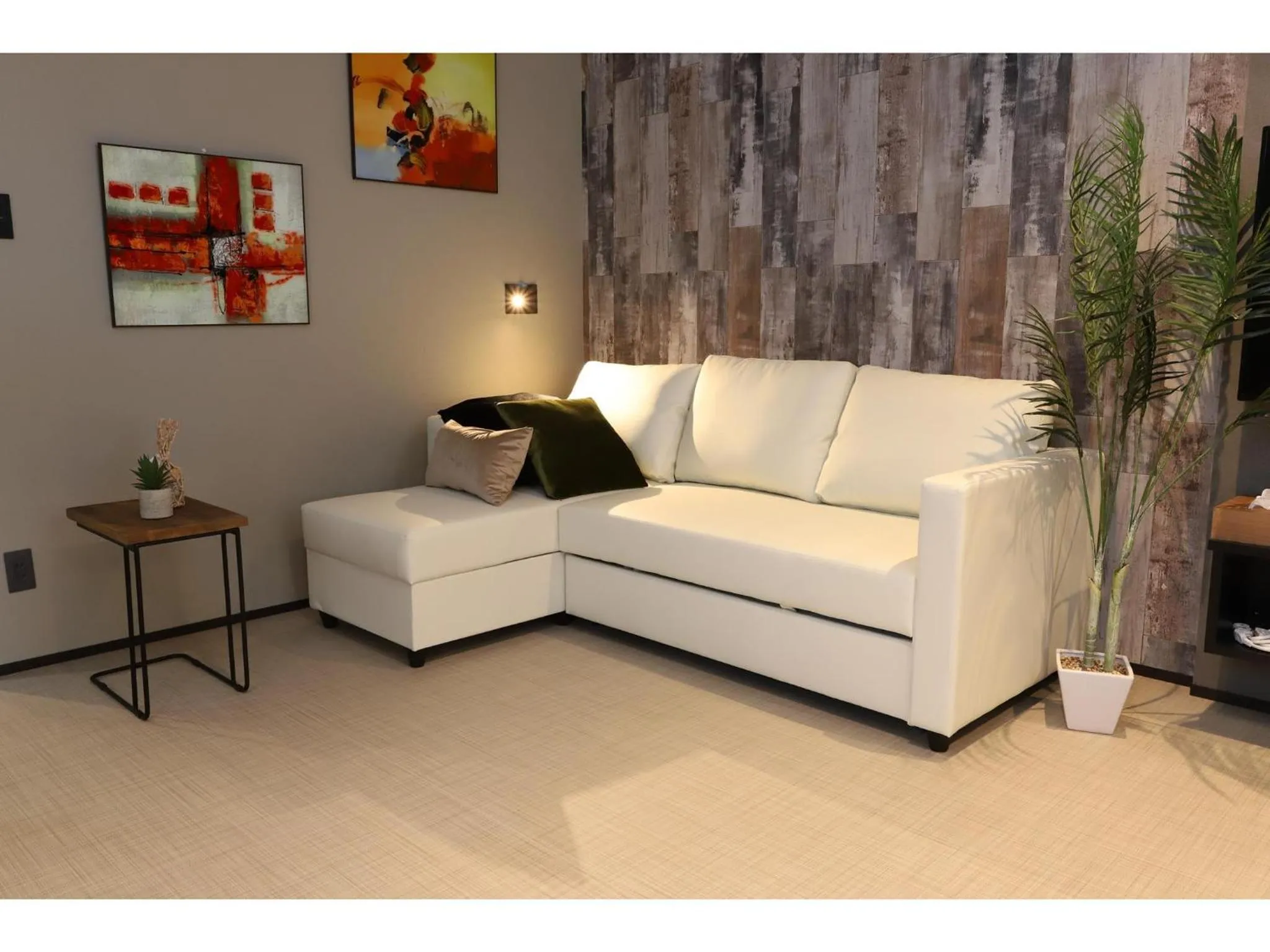 Seating area in Uchi Living Stay AOZORA