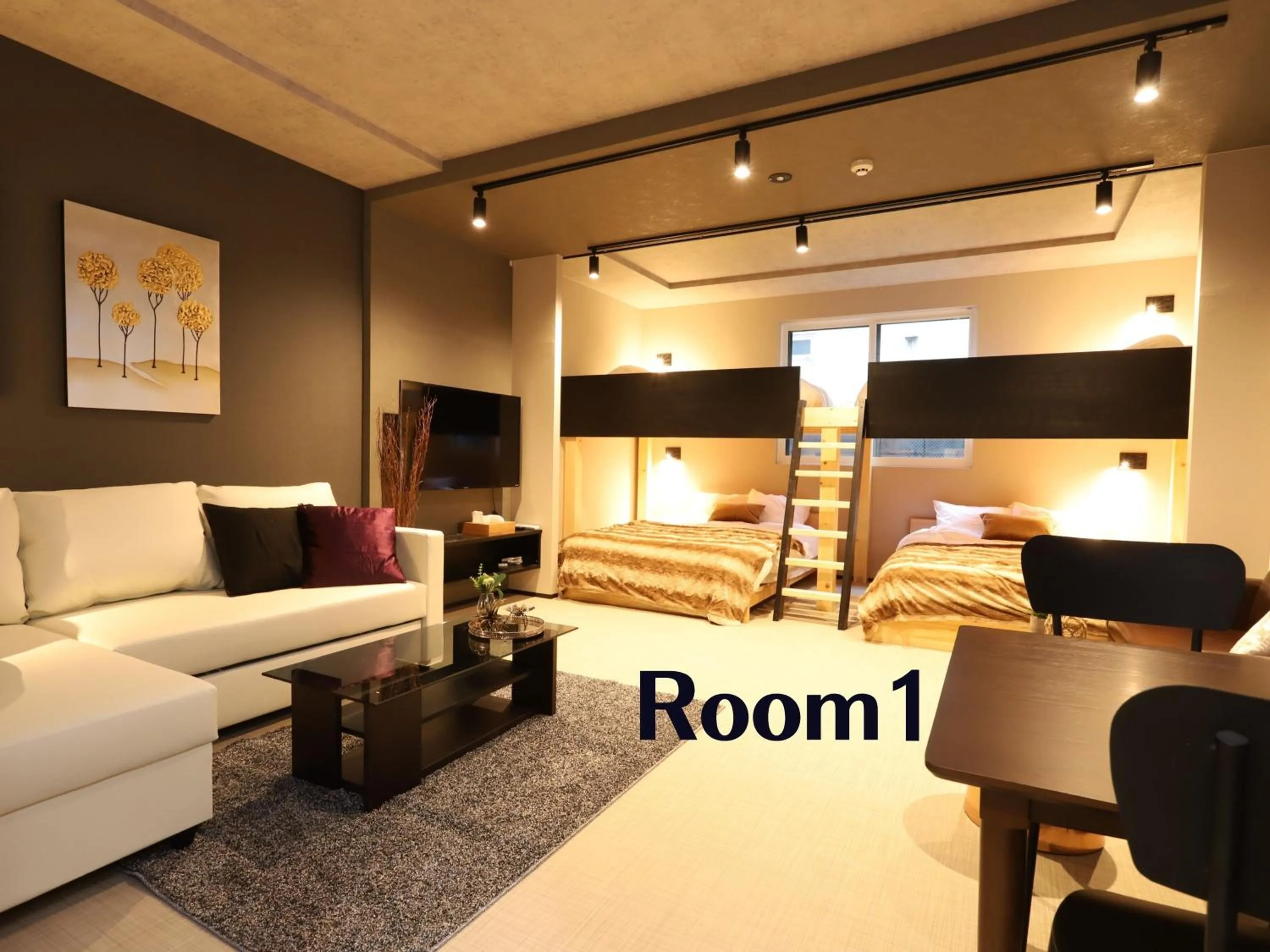 Photo of the whole room, Bed in Uchi Living Stay AOZORA
