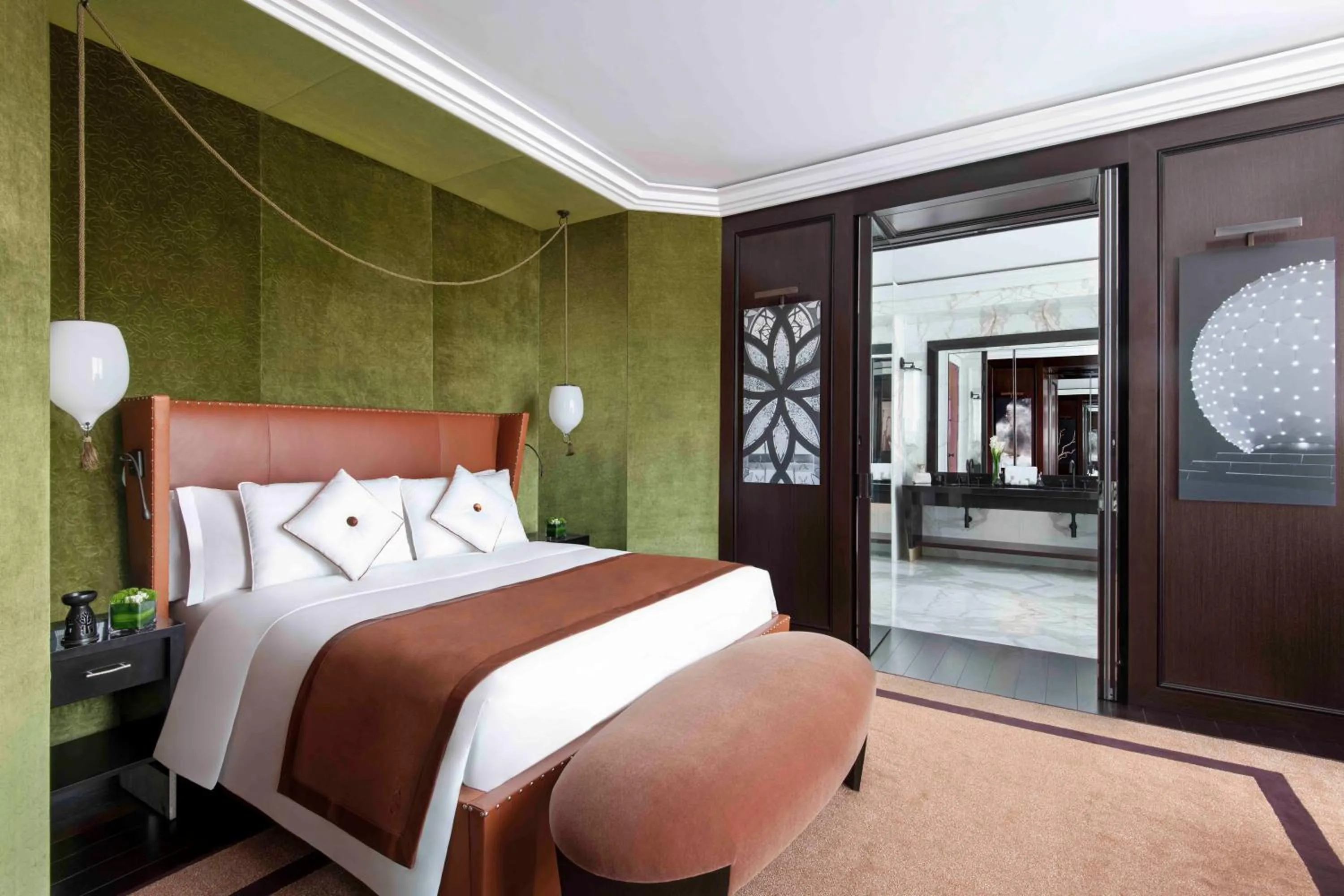 Bedroom, Bed in Banyan Tree Doha At La Cigale Mushaireb