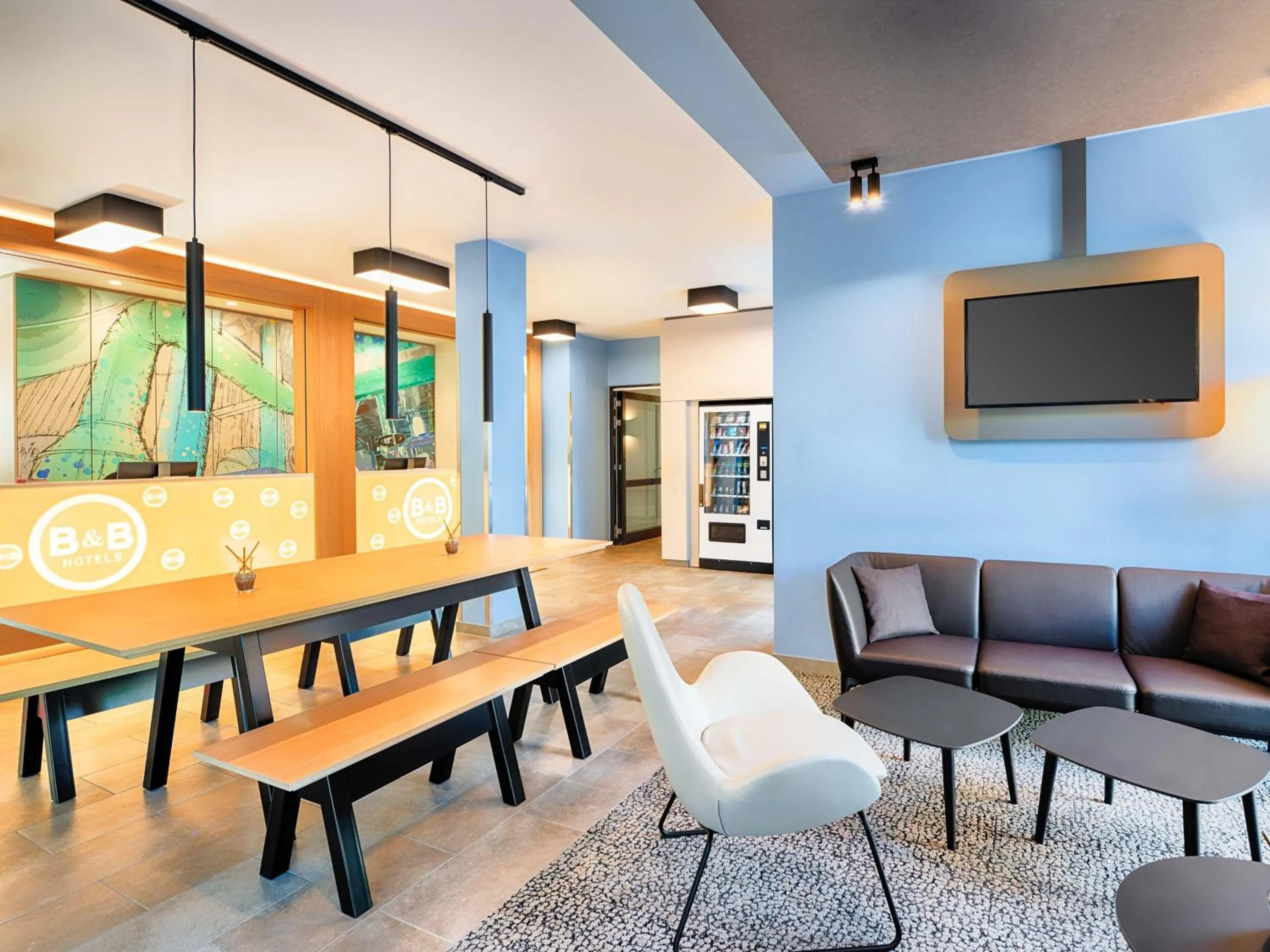 Lobby or reception in B&B Hotel Chemnitz