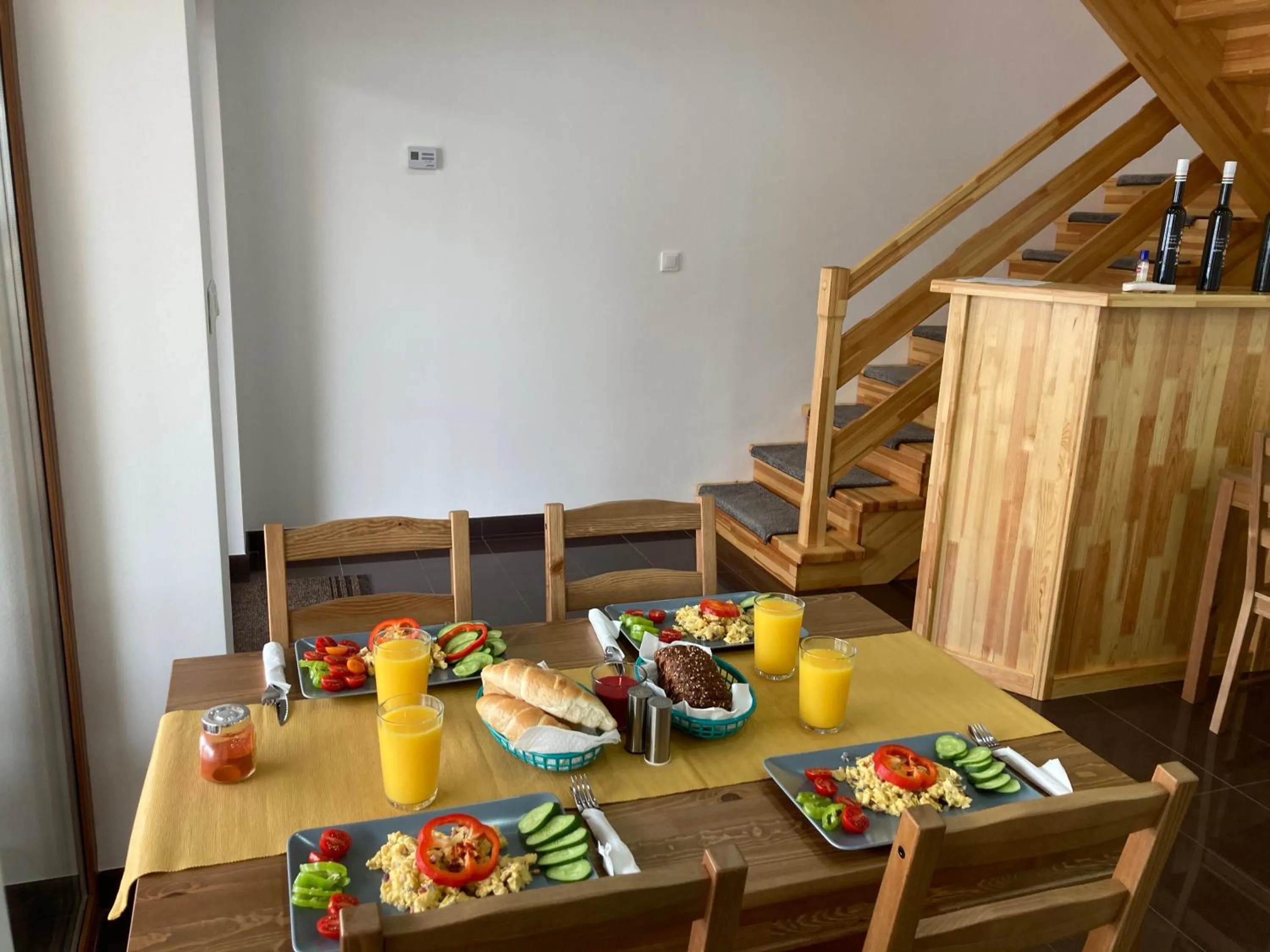 Breakfast in Platán Panzió