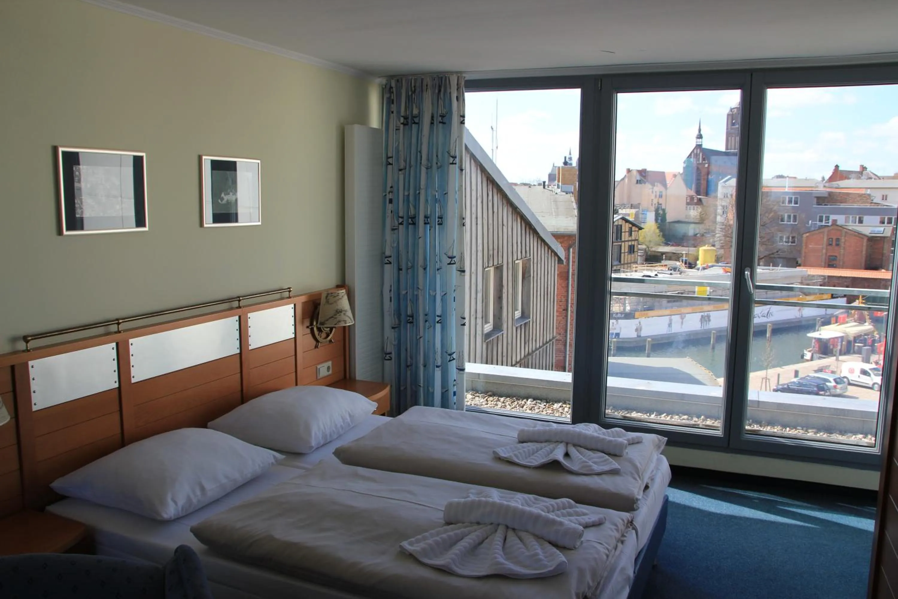 Bed in Hiddenseer Hotel