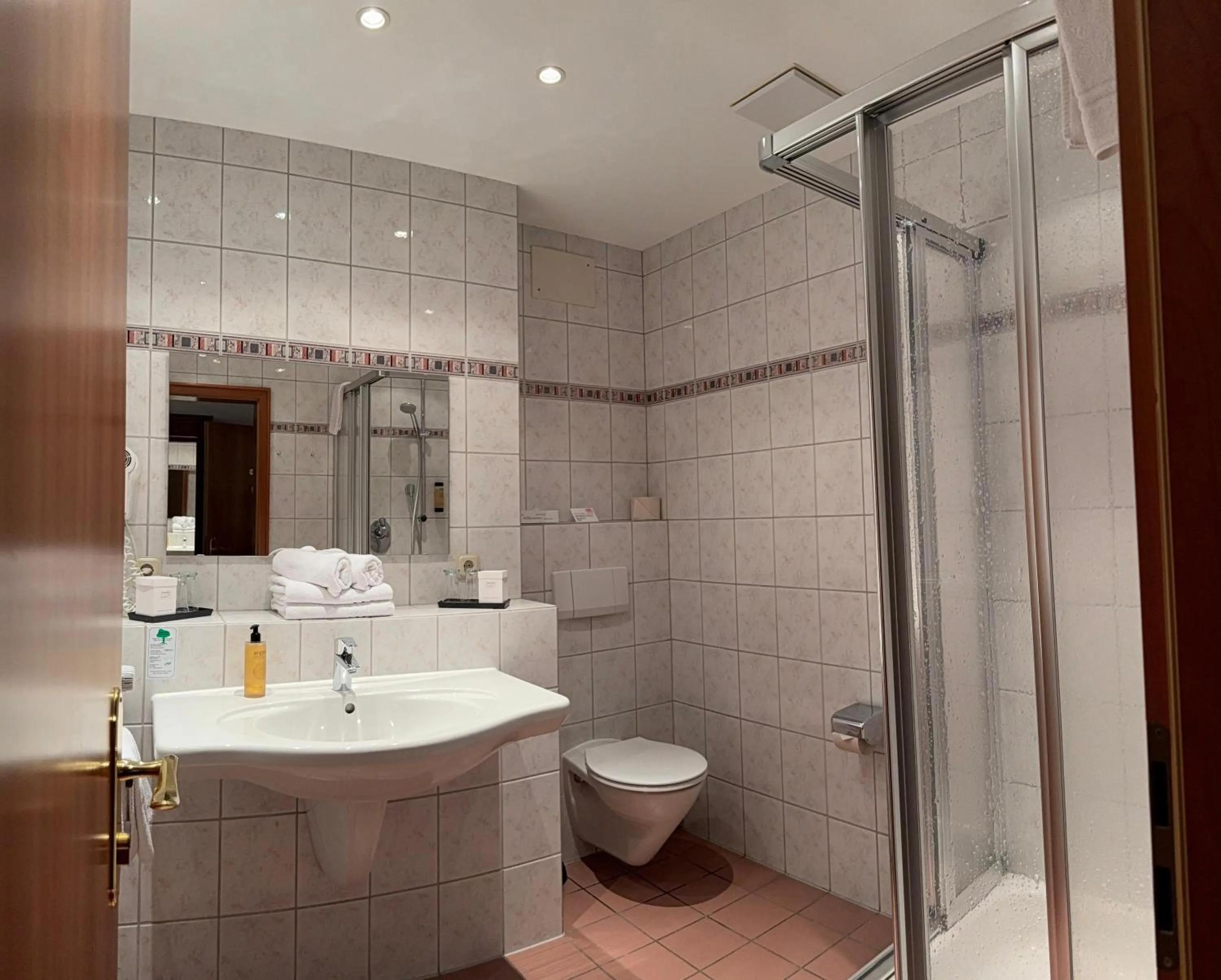 Shower in Hotel Bachmühle