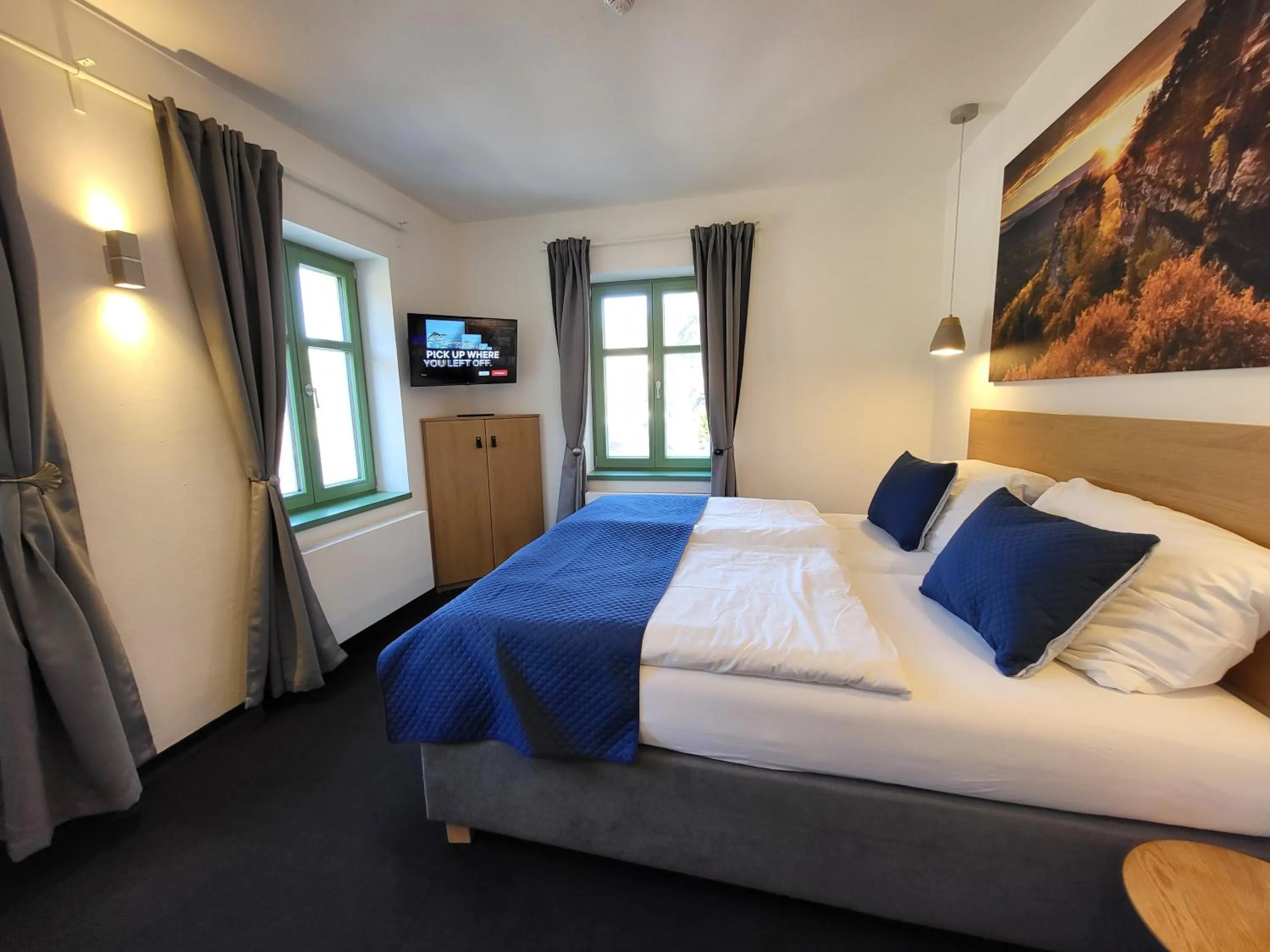 Bedroom, Bed in Pension Jitřenka Hřensko - Breakfast Included & Free Parking