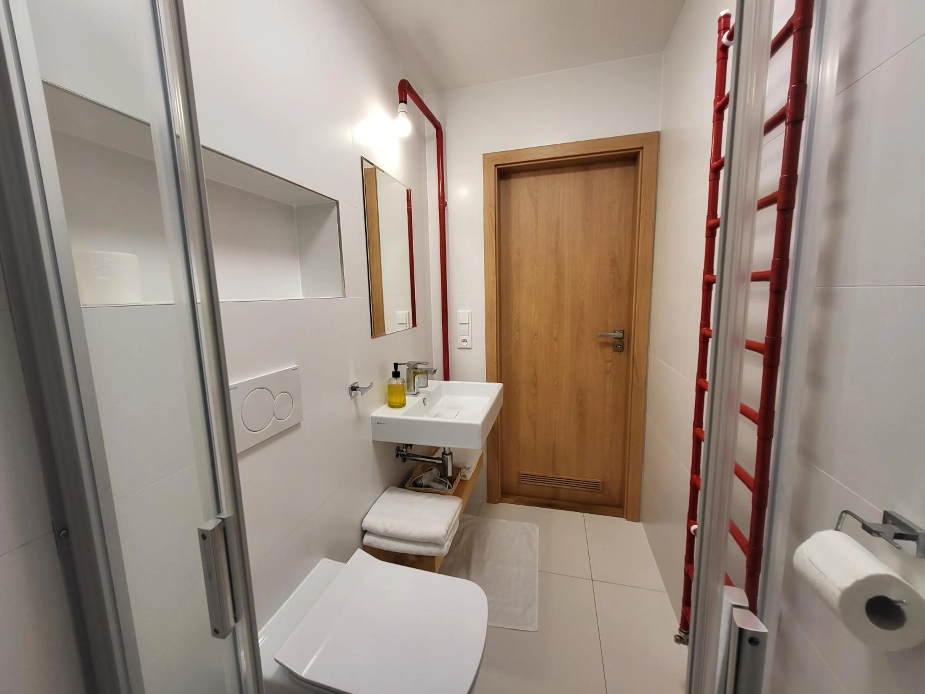 Shower in Pension Jitřenka Hřensko - Breakfast Included & Free Parking