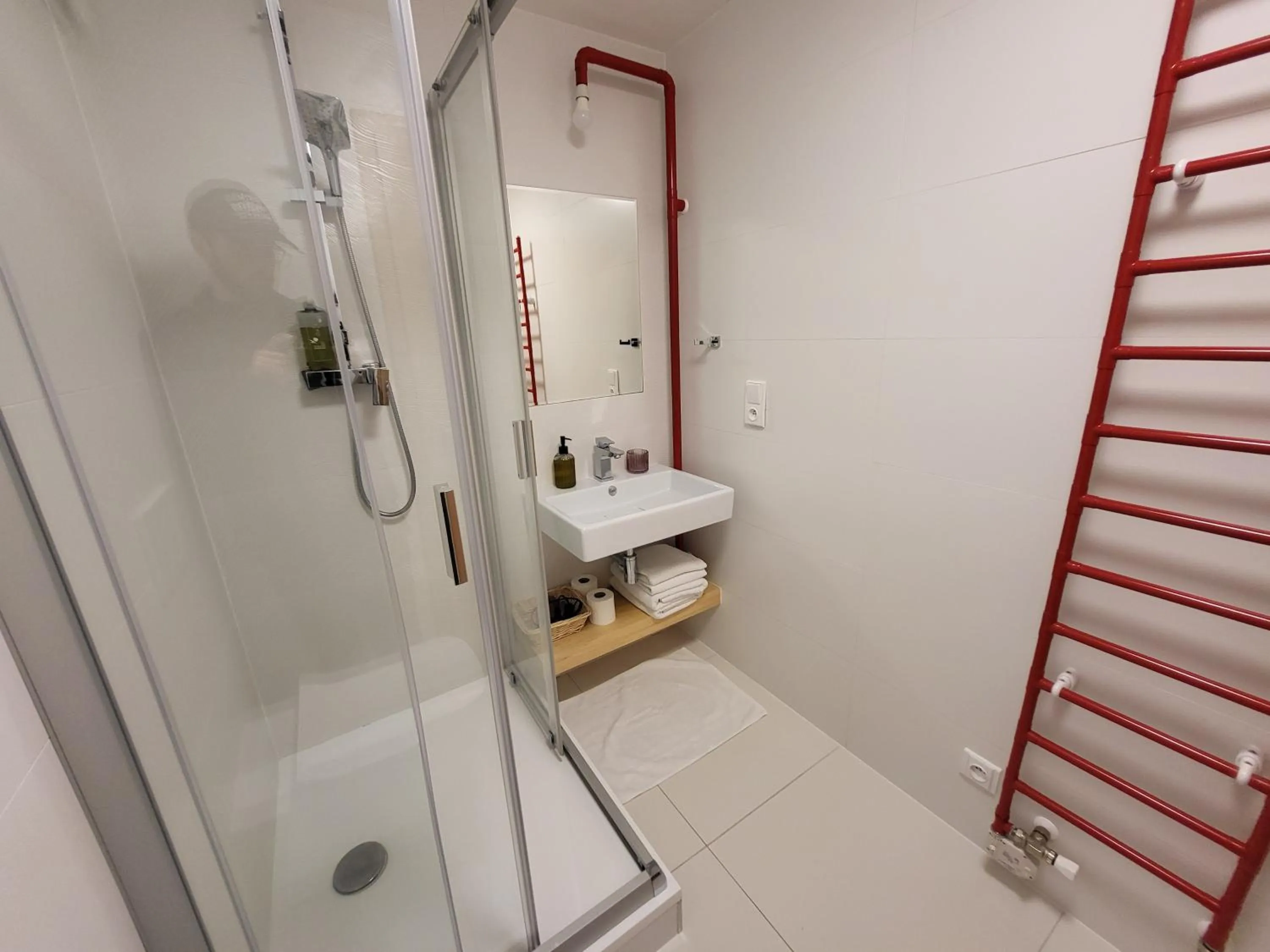 Shower in Pension Jitřenka Hřensko - Breakfast Included & Free Parking